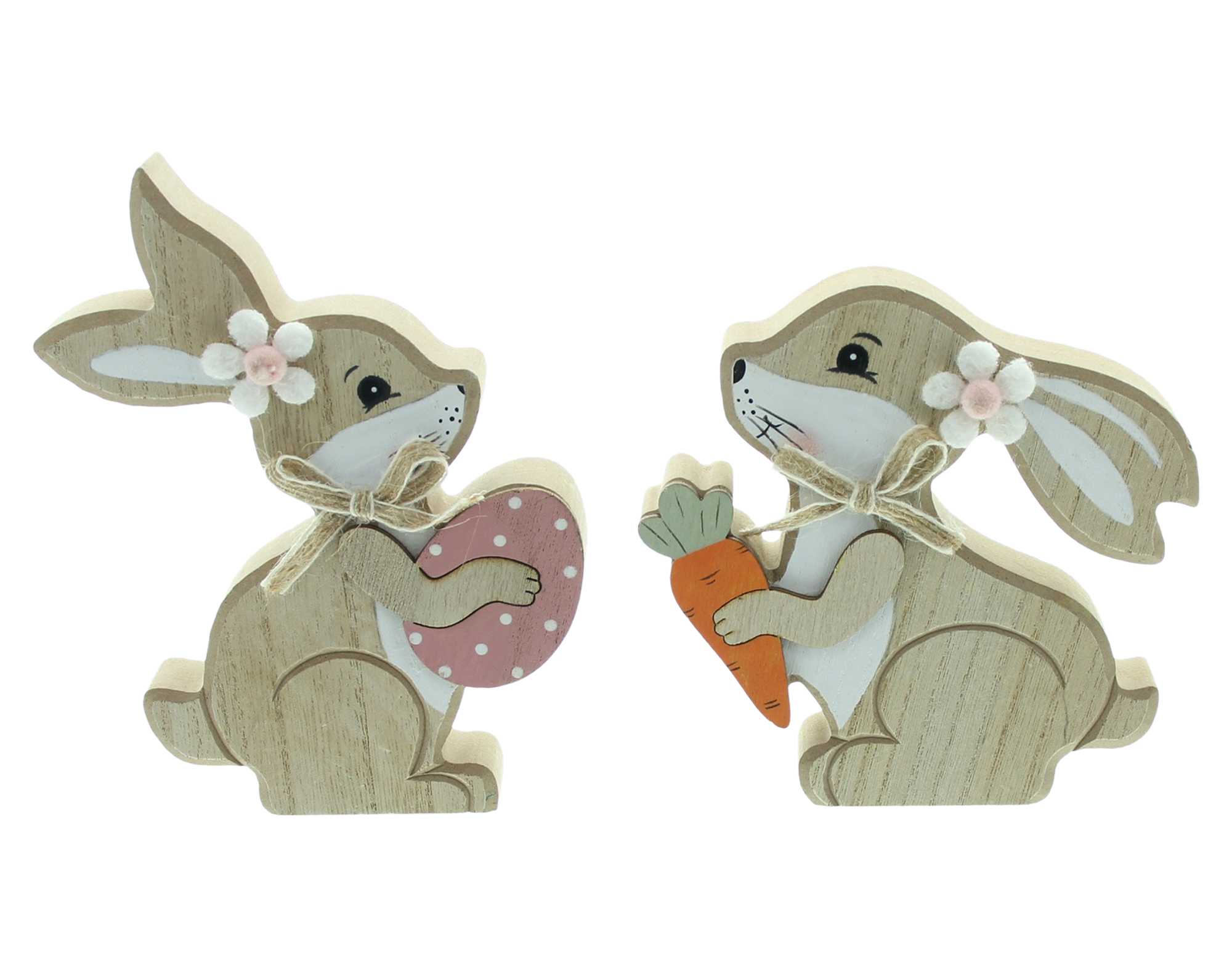 Acheter Lot de 2 lapins "Friends"  dans la boutique en ligne de Frank Flechtwaren pour Lapin &amp; co