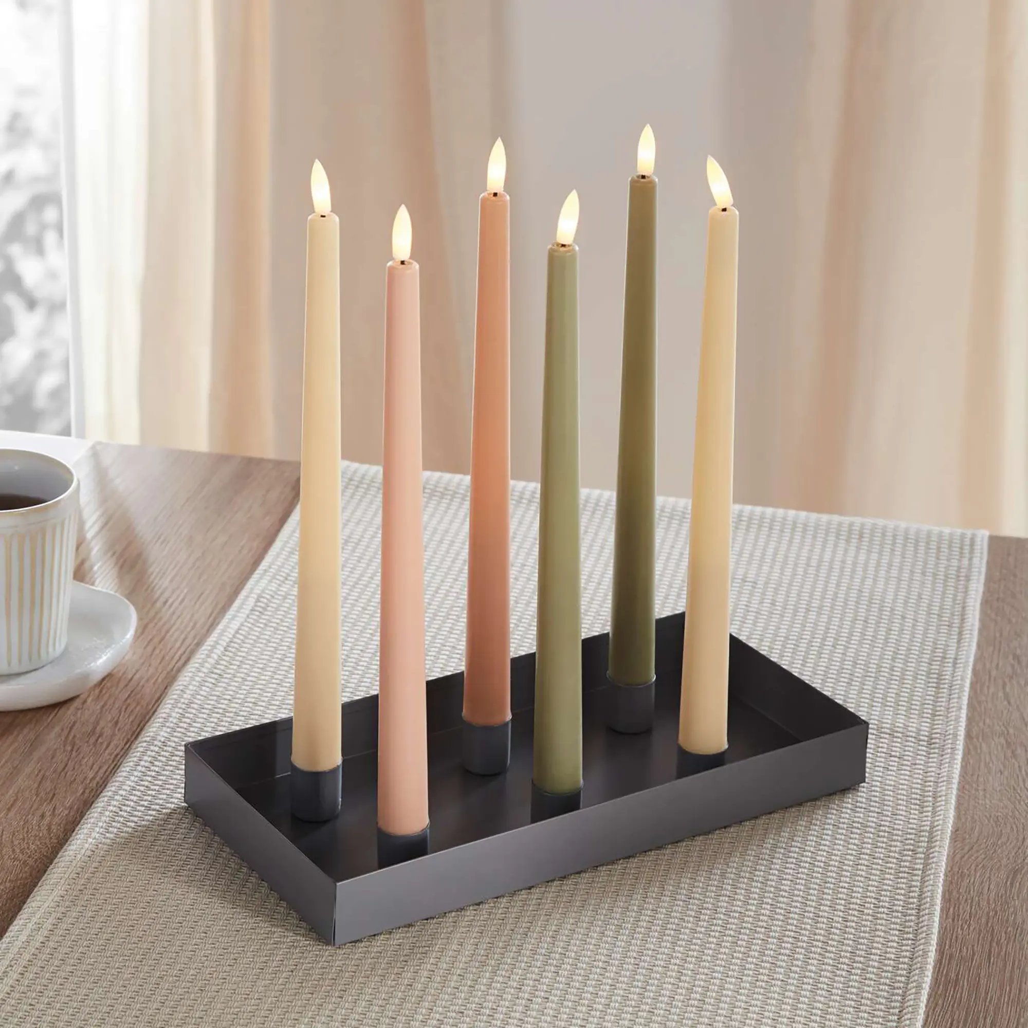 Acheter Lot de 3 bougie-tiges "harmonie"  dans la boutique en ligne de Frank Flechtwaren