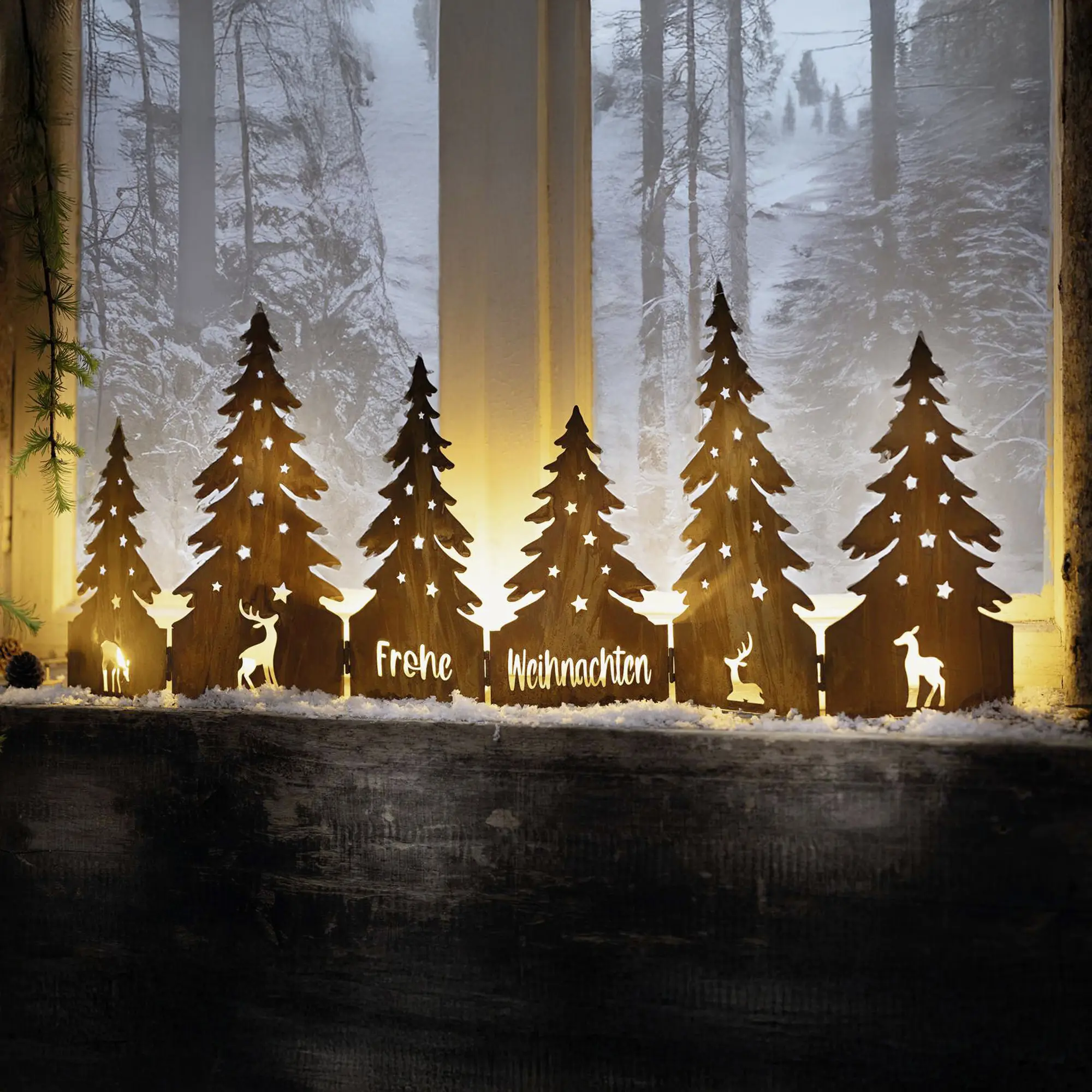 Acheter Forêt "Frohe Weihnachten"  dans la boutique en ligne de Frank Flechtwaren