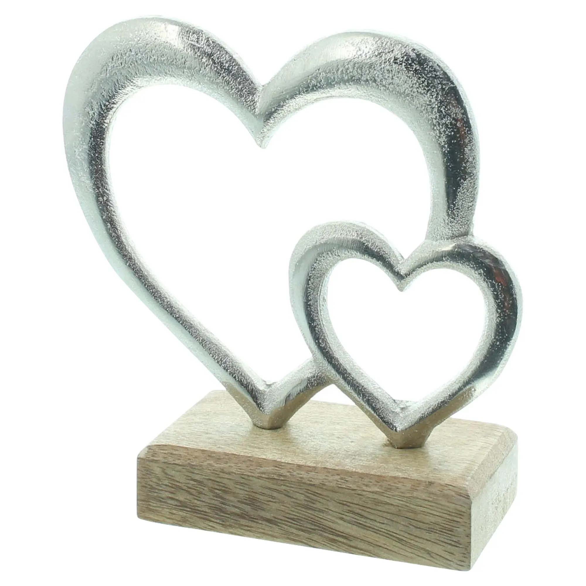 Acheter Décoration en forme de cœur « Argent »  dans la boutique en ligne de Frank Flechtwaren pour Coup de coeur