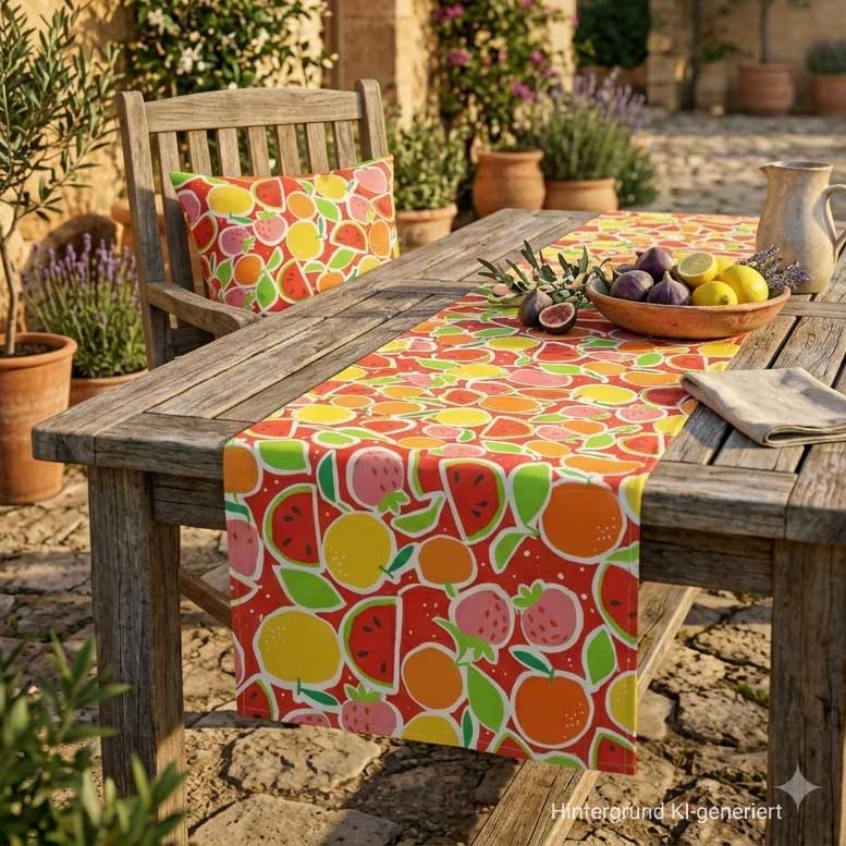 Acheter Chemin de table "Tutti Frutti"  dans la boutique en ligne de Frank Flechtwaren
