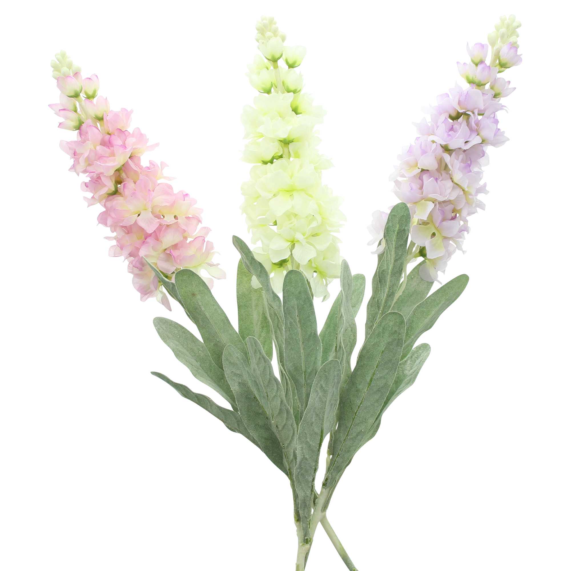 Acheter Lot de 3 fleurs "Levkoje"  dans la boutique en ligne de Frank Flechtwaren pour Plantes artificielles