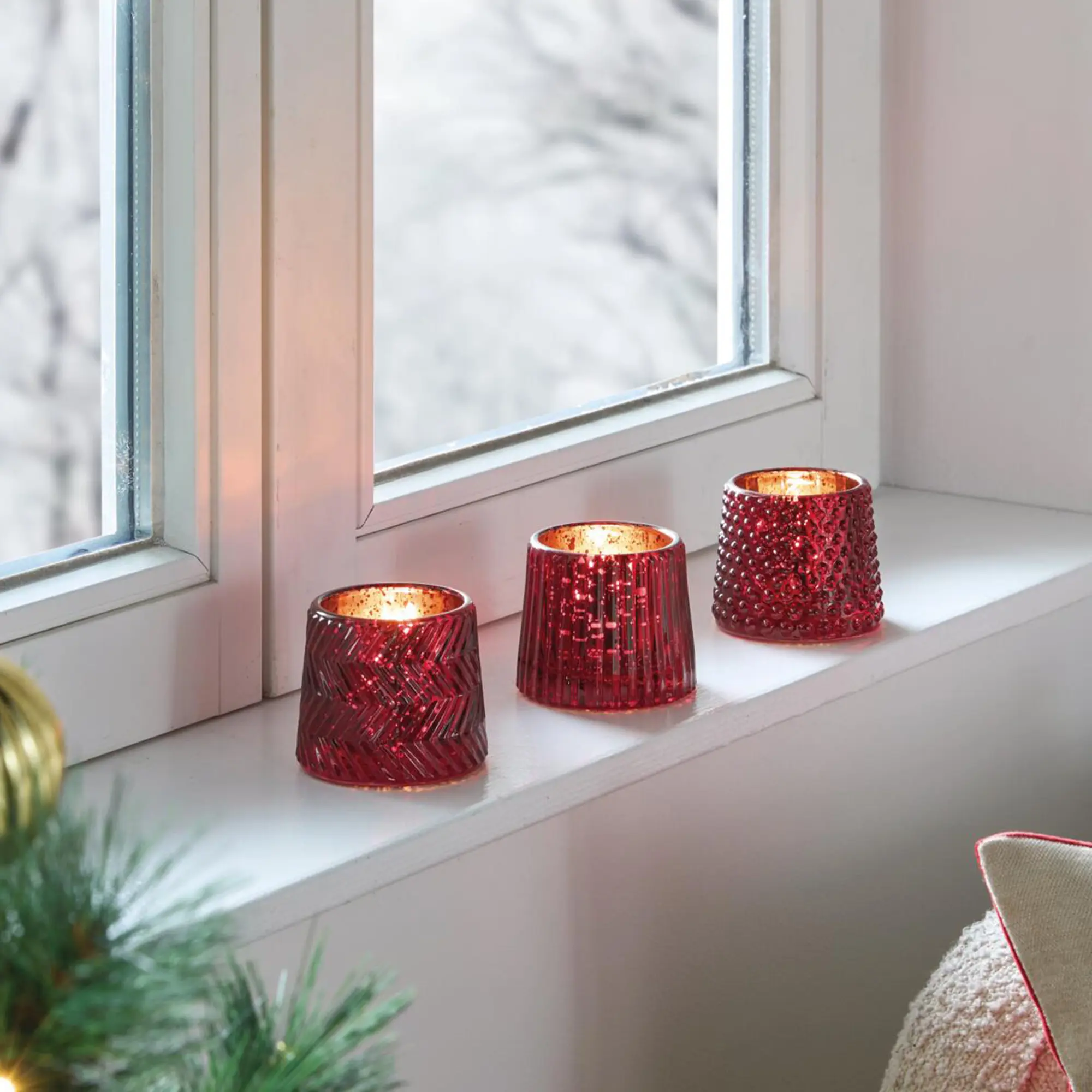 Acheter Porte-bougies « Structure », lot de 3 dans la boutique en ligne de Frank Flechtwaren