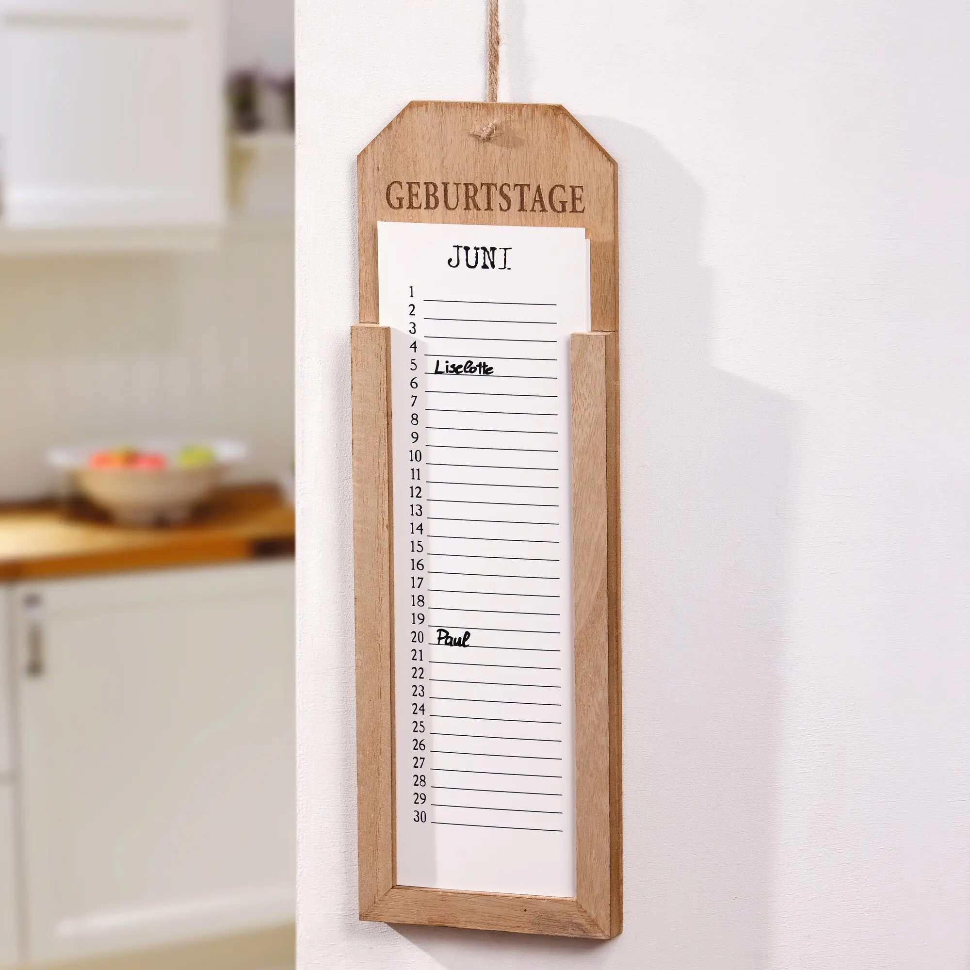 Acheter Tableau mémo "Geburtstage"  dans la boutique en ligne de Frank Flechtwaren