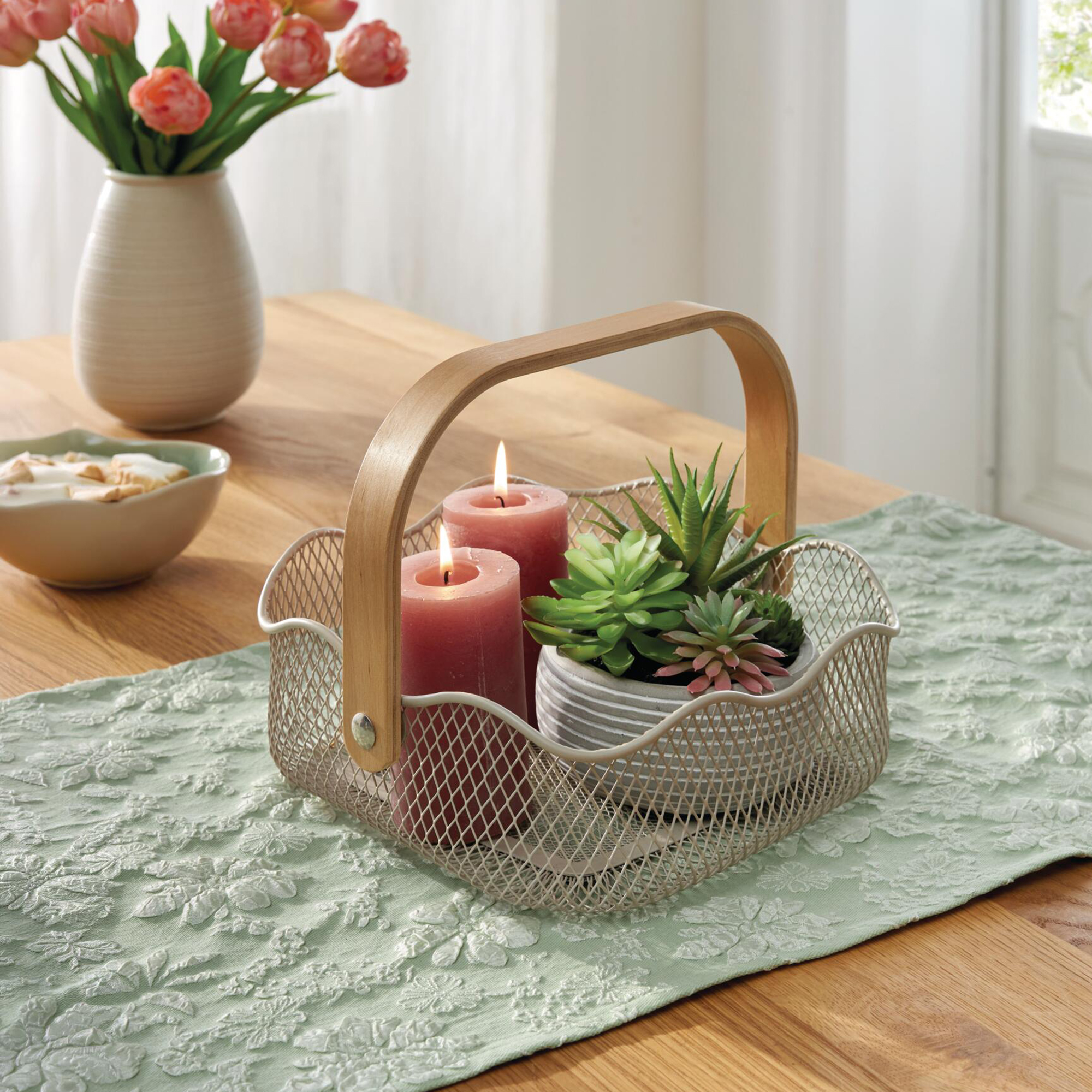 Acheter Panier métal "bord ondulé"  dans la boutique en ligne de Frank Flechtwaren