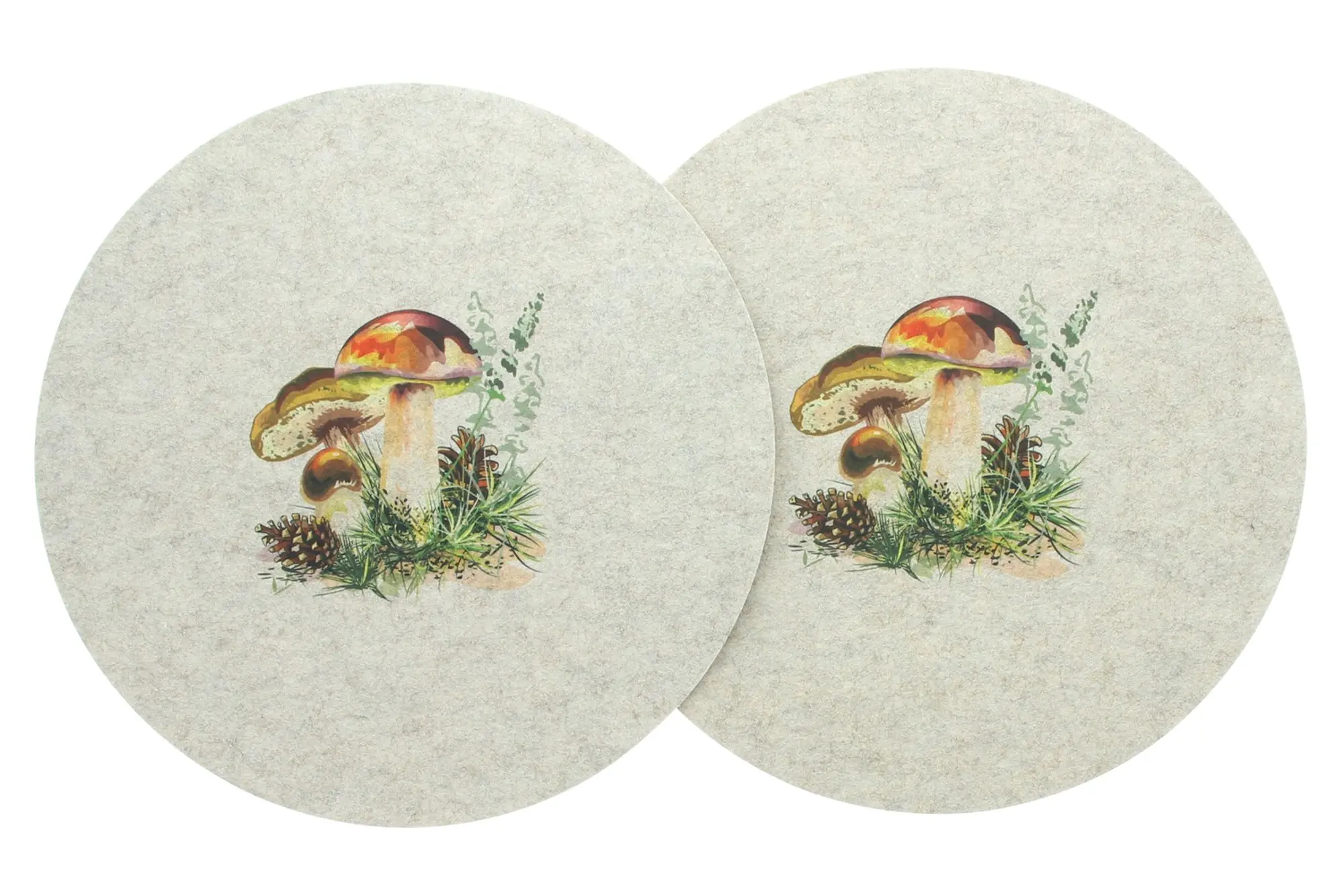 Acheter Lot de 2 sets de table "champignons des bois"  dans la boutique en ligne de Frank Flechtwaren pour Figurines décoratives