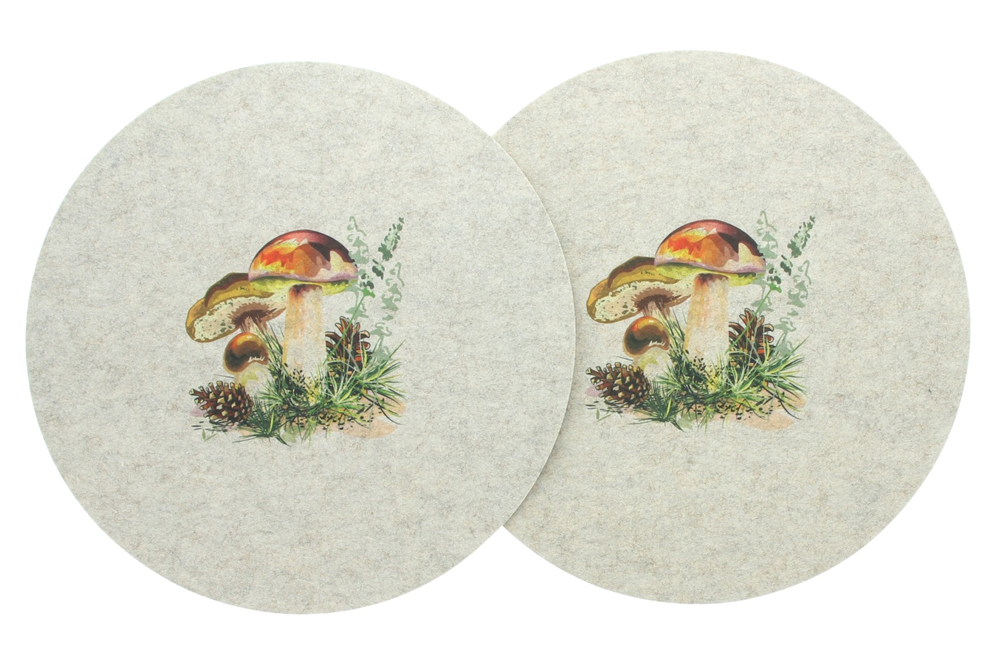 Acheter Lot de 2 sets de table "champignons des bois"  dans la boutique en ligne de Frank Flechtwaren pour Automne