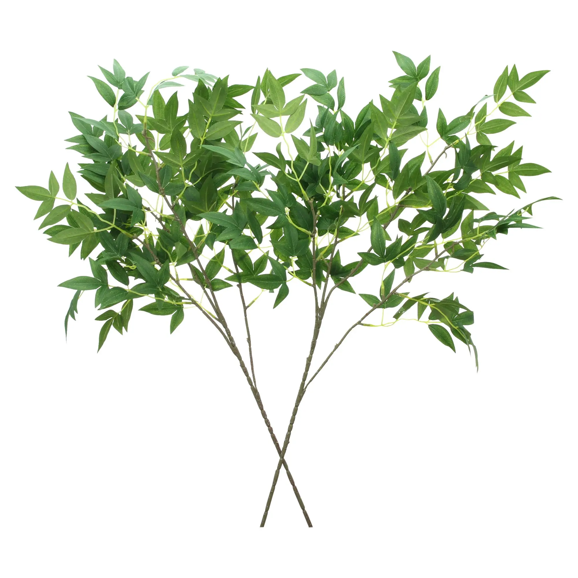 Acheter Branche artificielle « Feuilles vertes », lot de 2 dans la boutique en ligne de Frank Flechtwaren pour Promenade en forêt