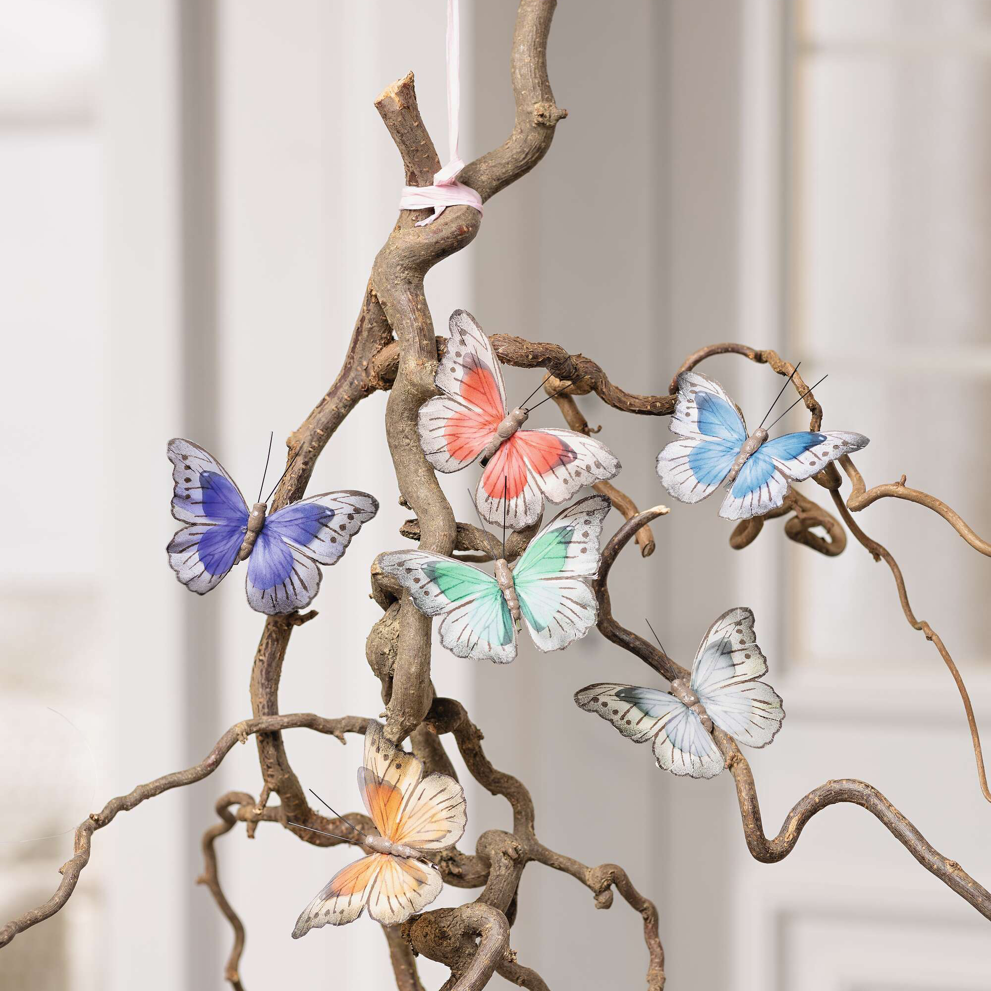 Acheter Lot de 6 clips "papillons"  dans la boutique en ligne de Frank Flechtwaren pour Pâques
