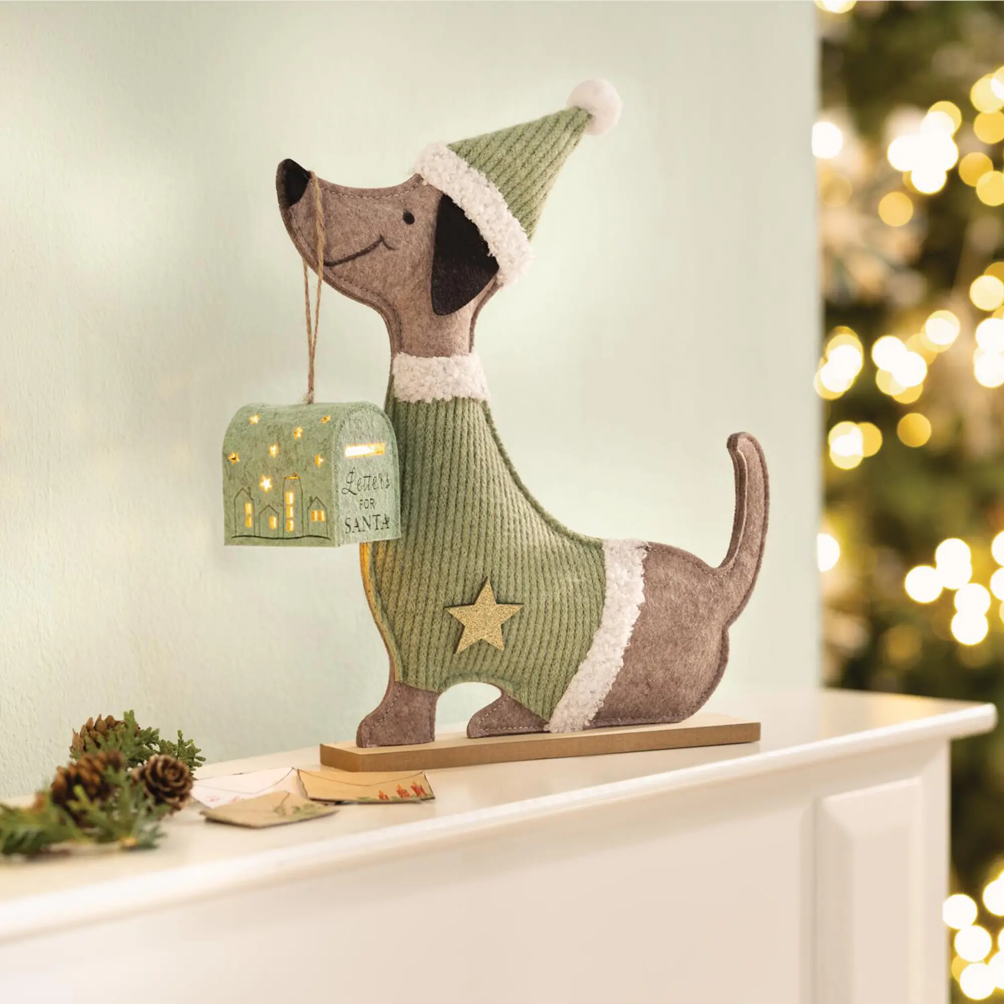 Acheter Figurine décorative « Teckel avec boîte aux lettres LED », 2 pièces.  dans la boutique en ligne de Frank Flechtwaren