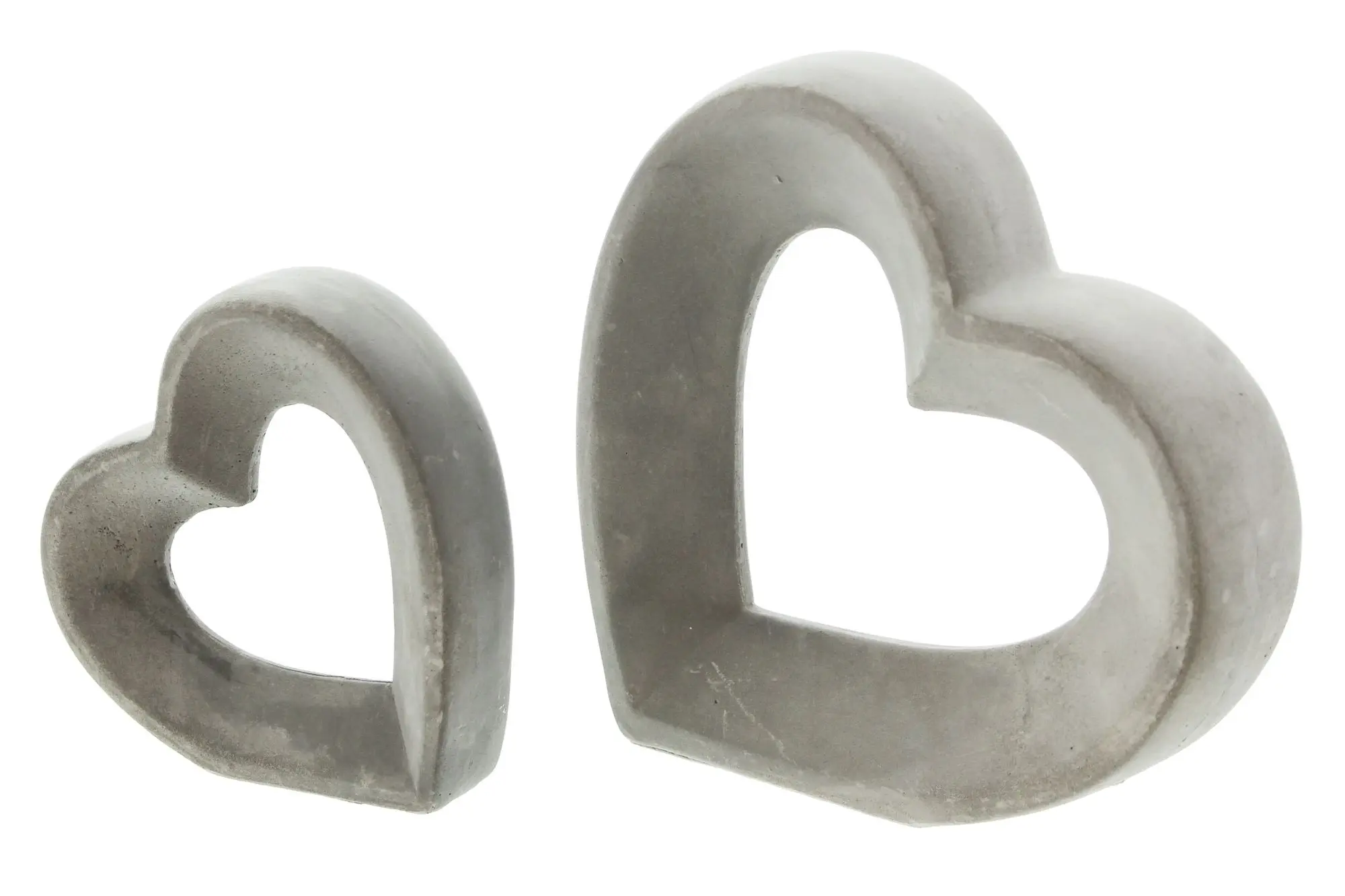 Acheter Lot de 2 cœurs "gris"  dans la boutique en ligne de Frank Flechtwaren pour Coup de coeur