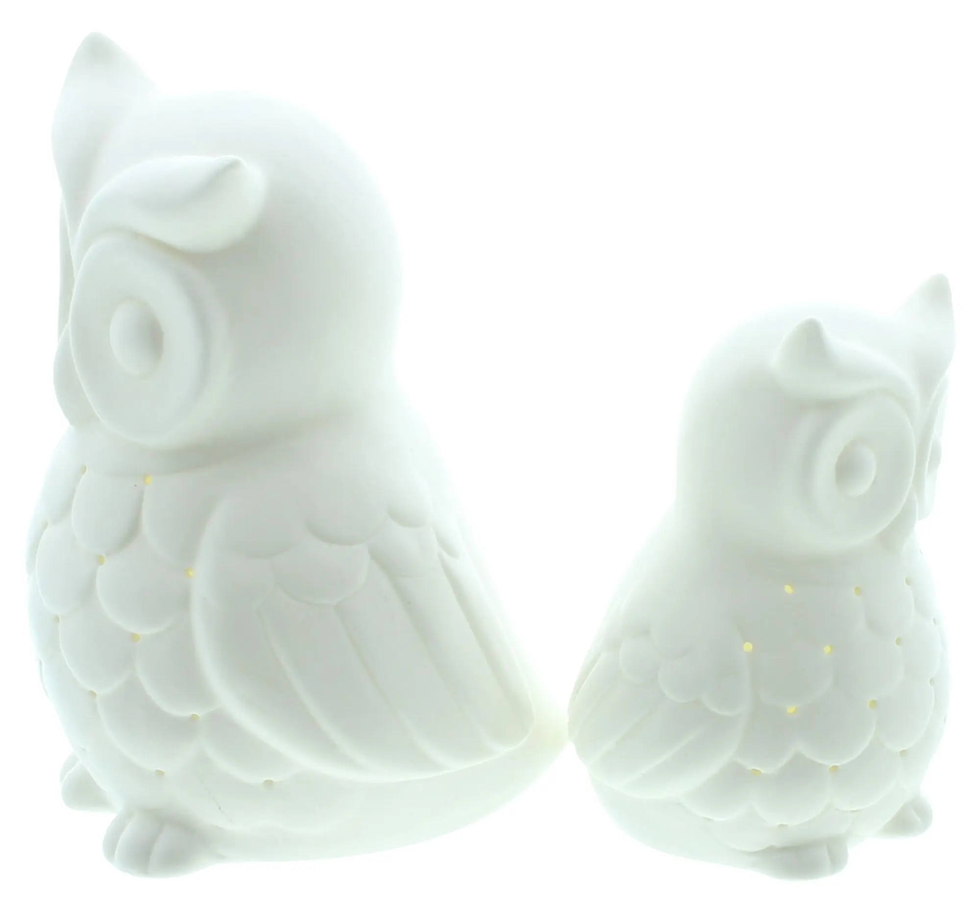 Acheter Lot de 2 hiboux "White"  dans la boutique en ligne de Frank Flechtwaren pour Figurines
