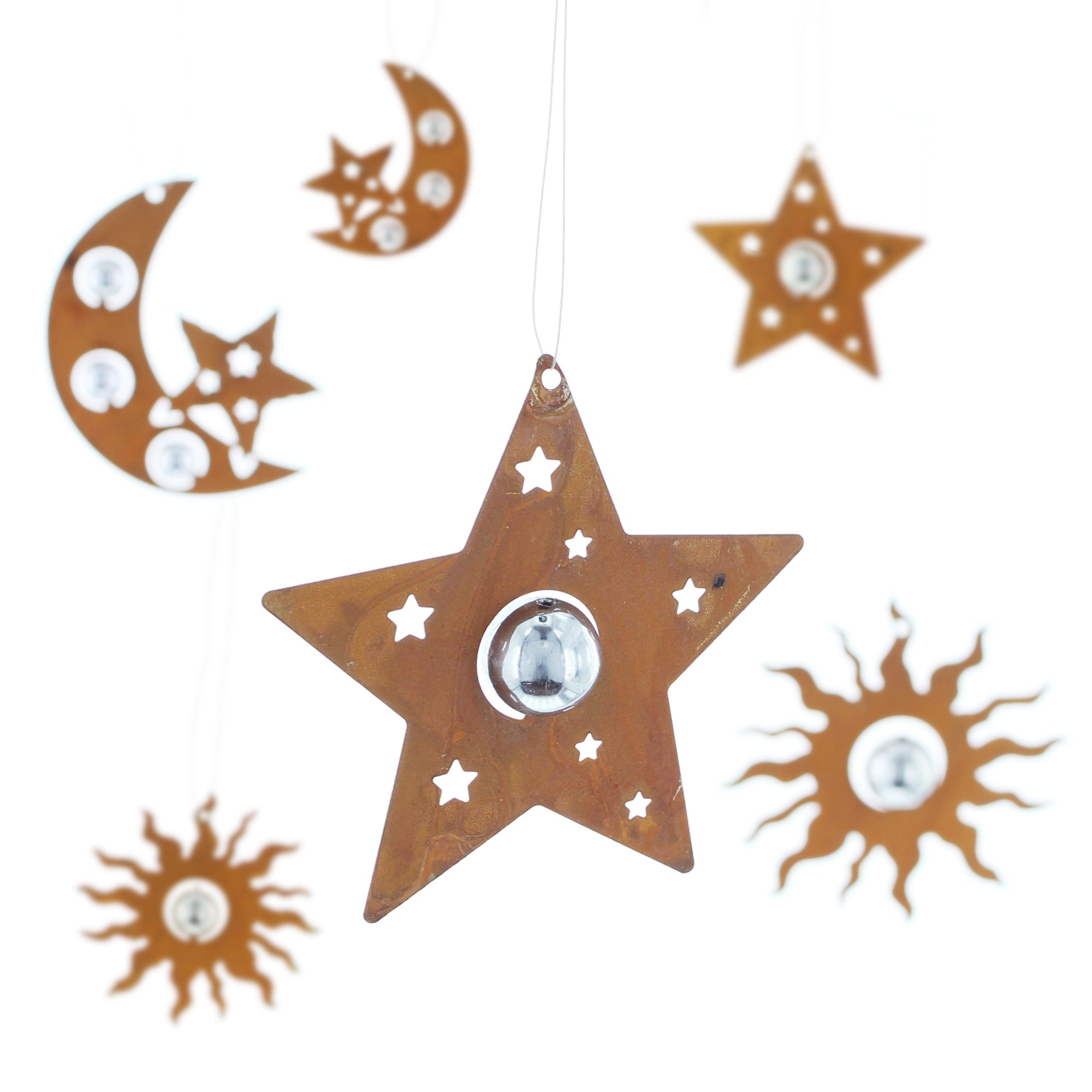 Acheter Lot de 6 suspensions "aspect rouille" dans la boutique en ligne de Frank Flechtwaren pour Noël Acheter Lot de 6 suspensions "aspect rouille" dans la boutique en ligne de Frank Flechtwaren pour Noël