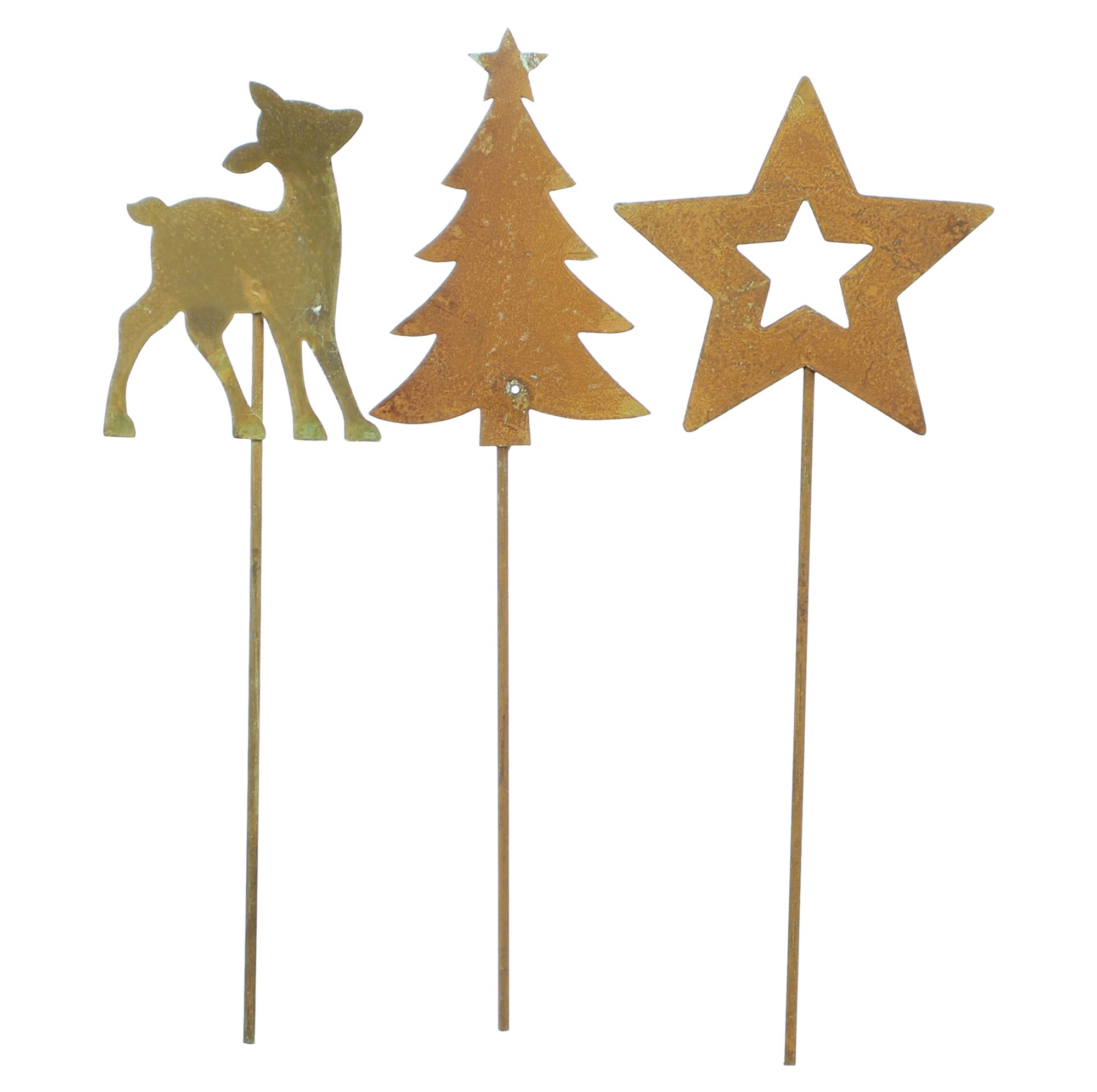 Acheter Lot de 9 pics en métal "forêt de Noël"  dans la boutique en ligne de Frank Flechtwaren pour Confettis de table et piques