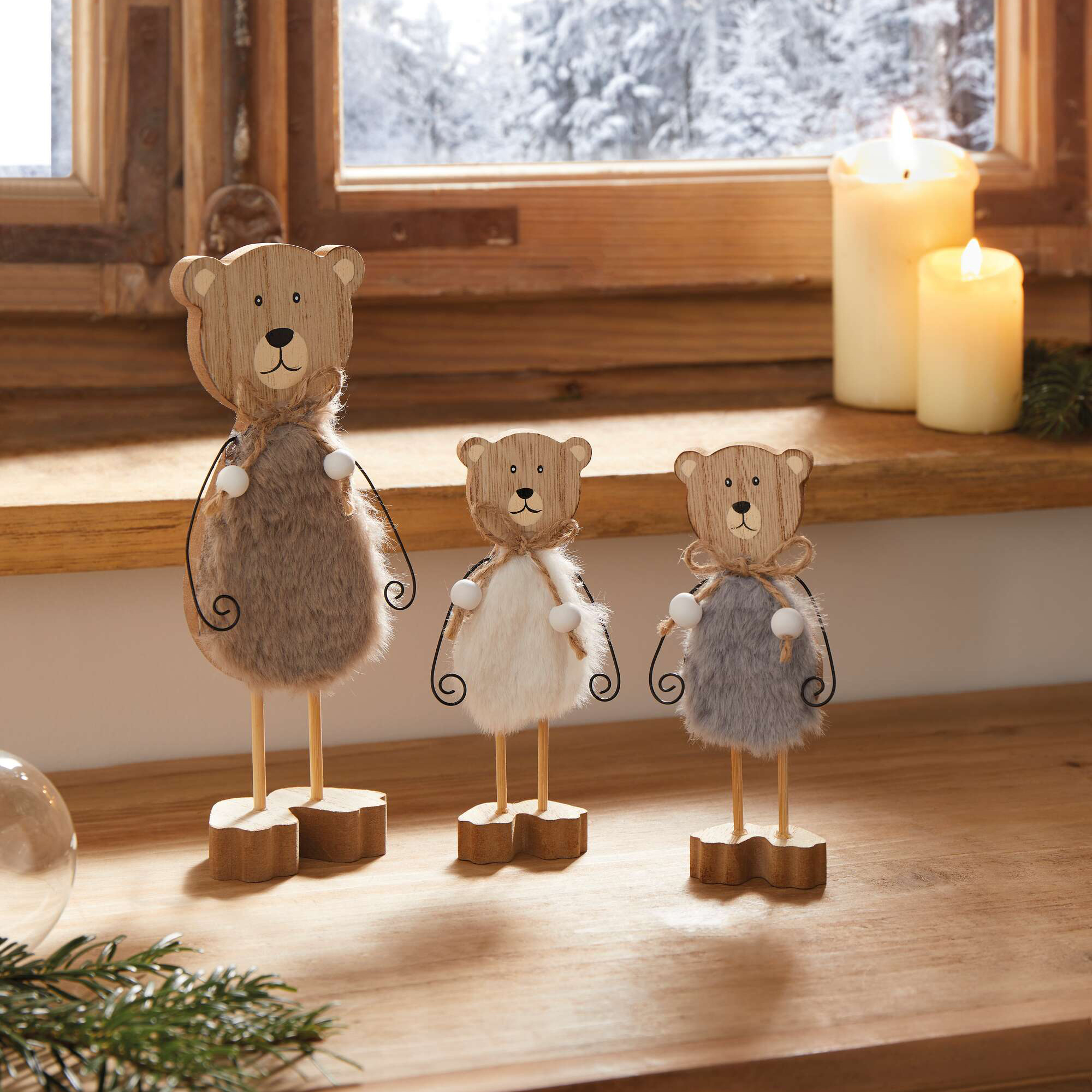 Acheter Lot de 3 figurines "ours"  dans la boutique en ligne de Frank Flechtwaren