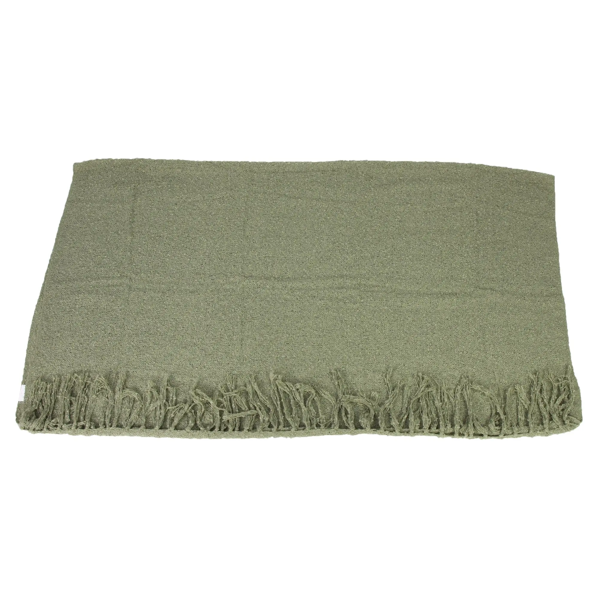 Acheter Couverture "vert olive"  dans la boutique en ligne de Frank Flechtwaren pour Plaids &amp; Couvertures