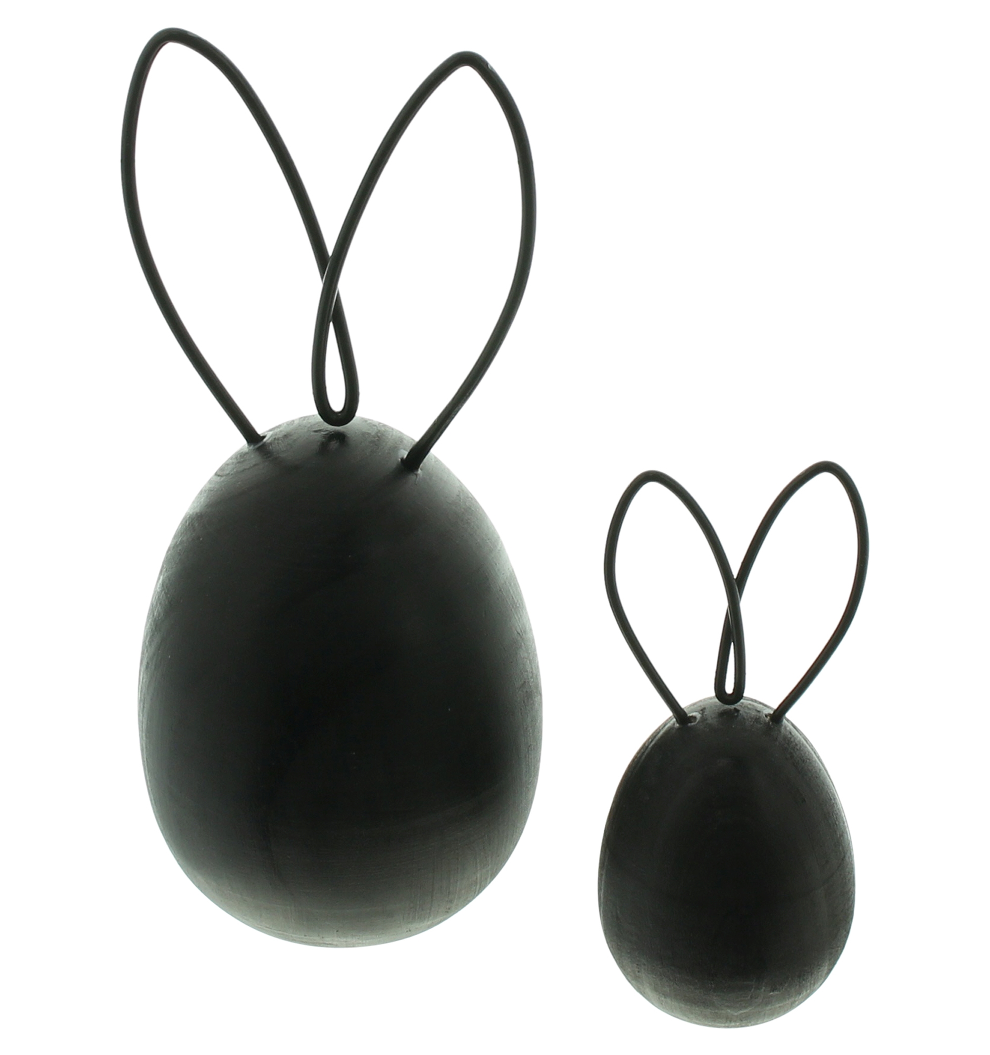 Acheter Lot de 2 lapins "Black"  dans la boutique en ligne de Frank Flechtwaren pour Lapin &amp; co
