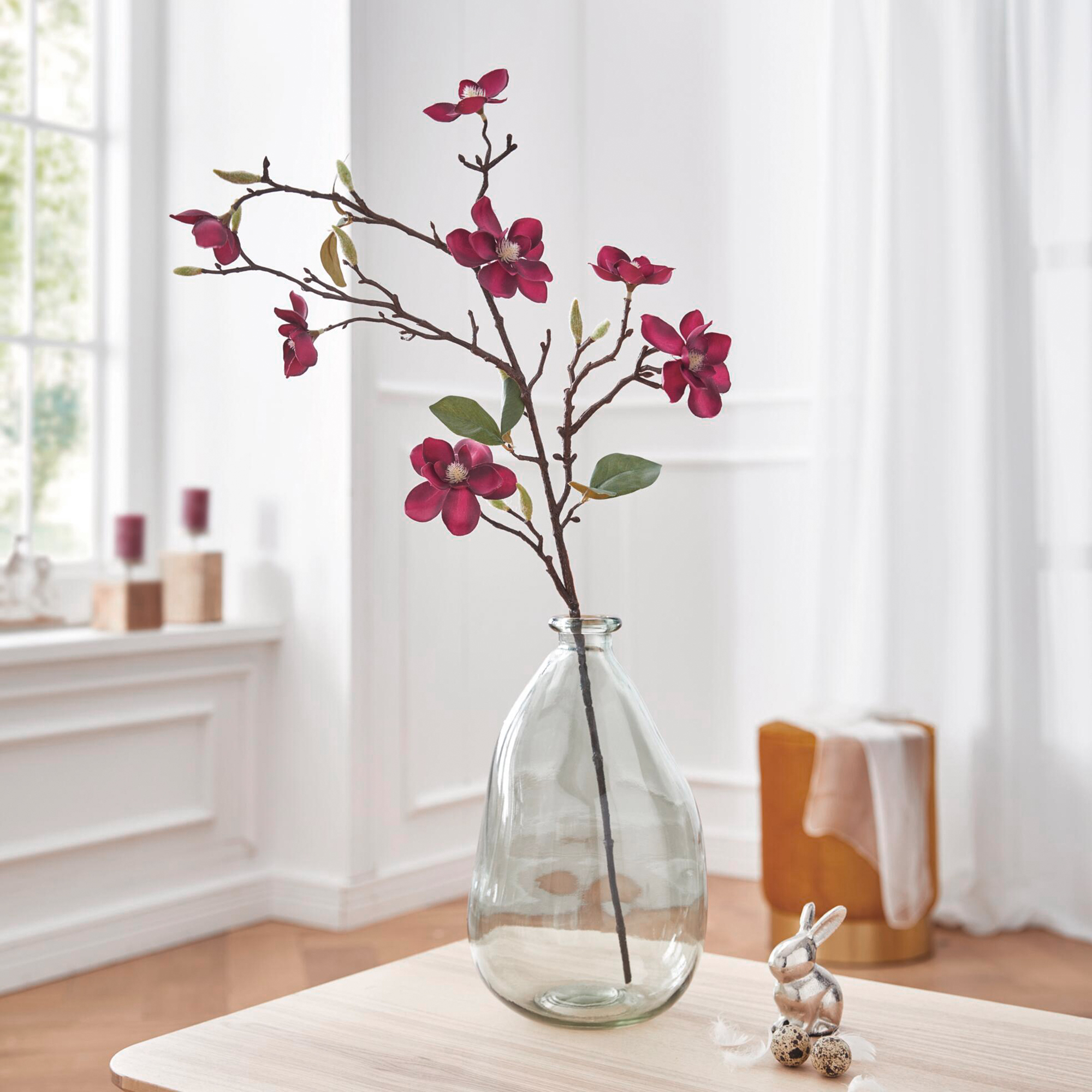 Acheter Fleur artificielle "branche de magnolia"  dans la boutique en ligne de Frank Flechtwaren