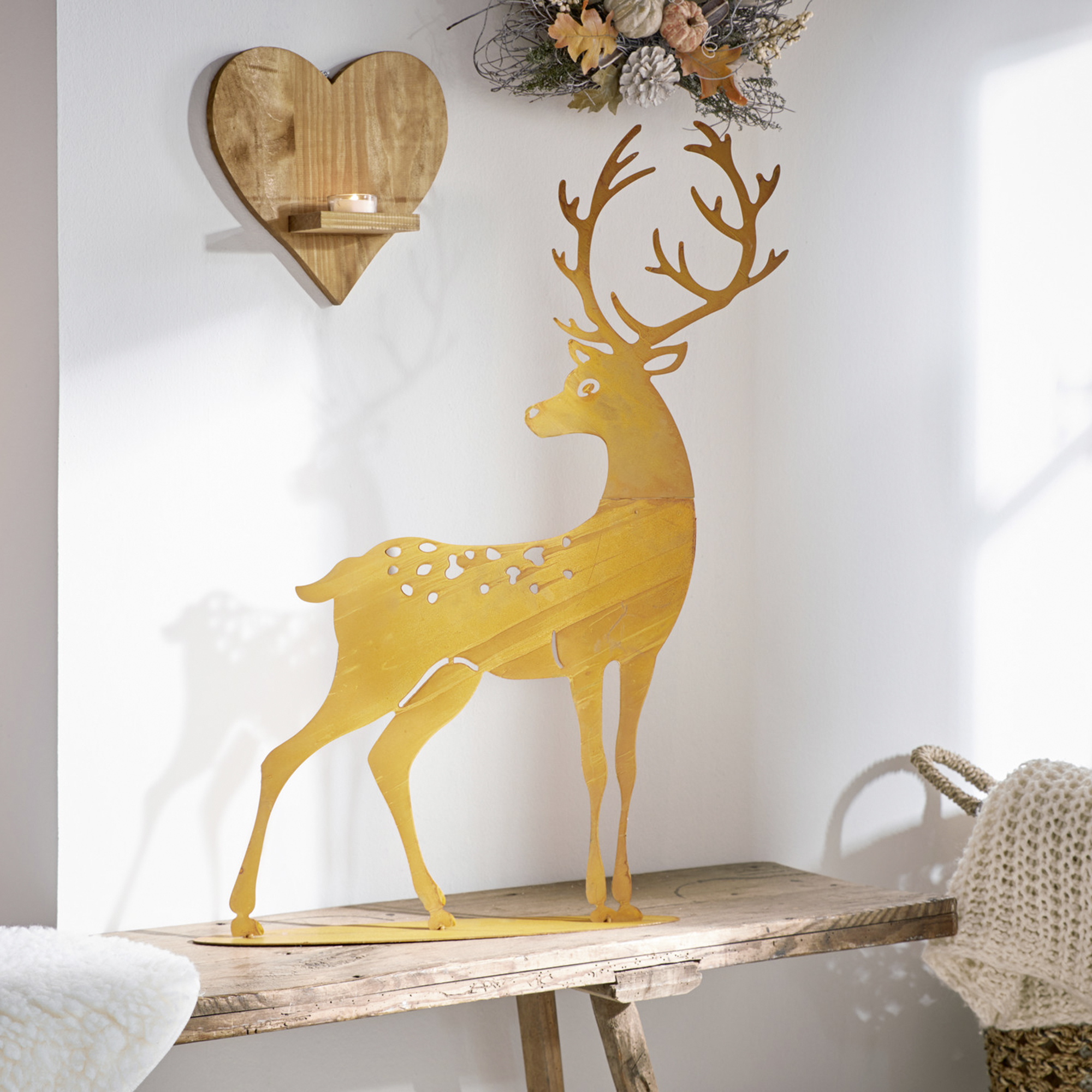 Acheter Cerf "rouille", grand  dans la boutique en ligne de Frank Flechtwaren