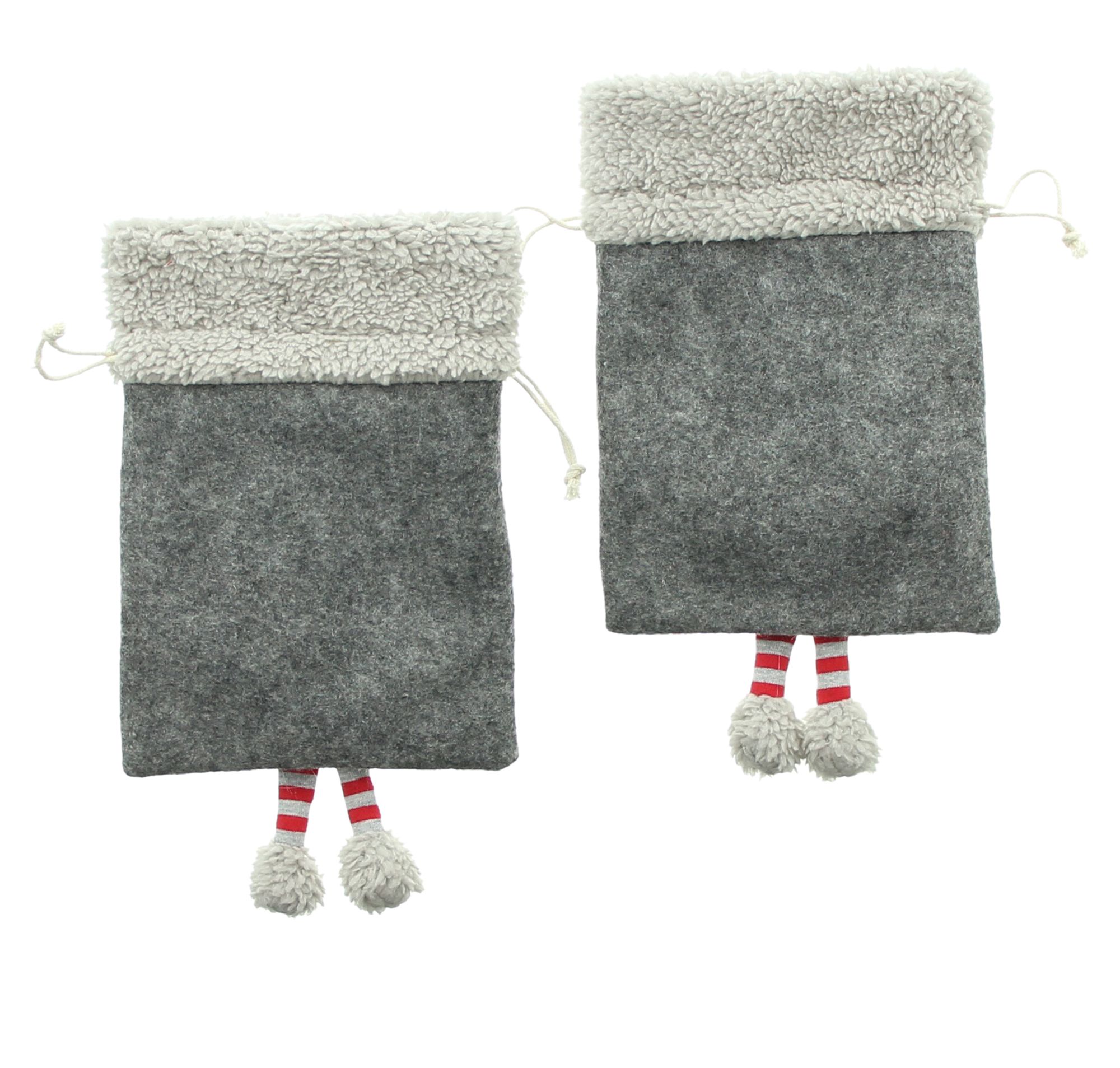 Acheter Lot de 2 pochettes cadeaux "lutin"  dans la boutique en ligne de Frank Flechtwaren pour Noël