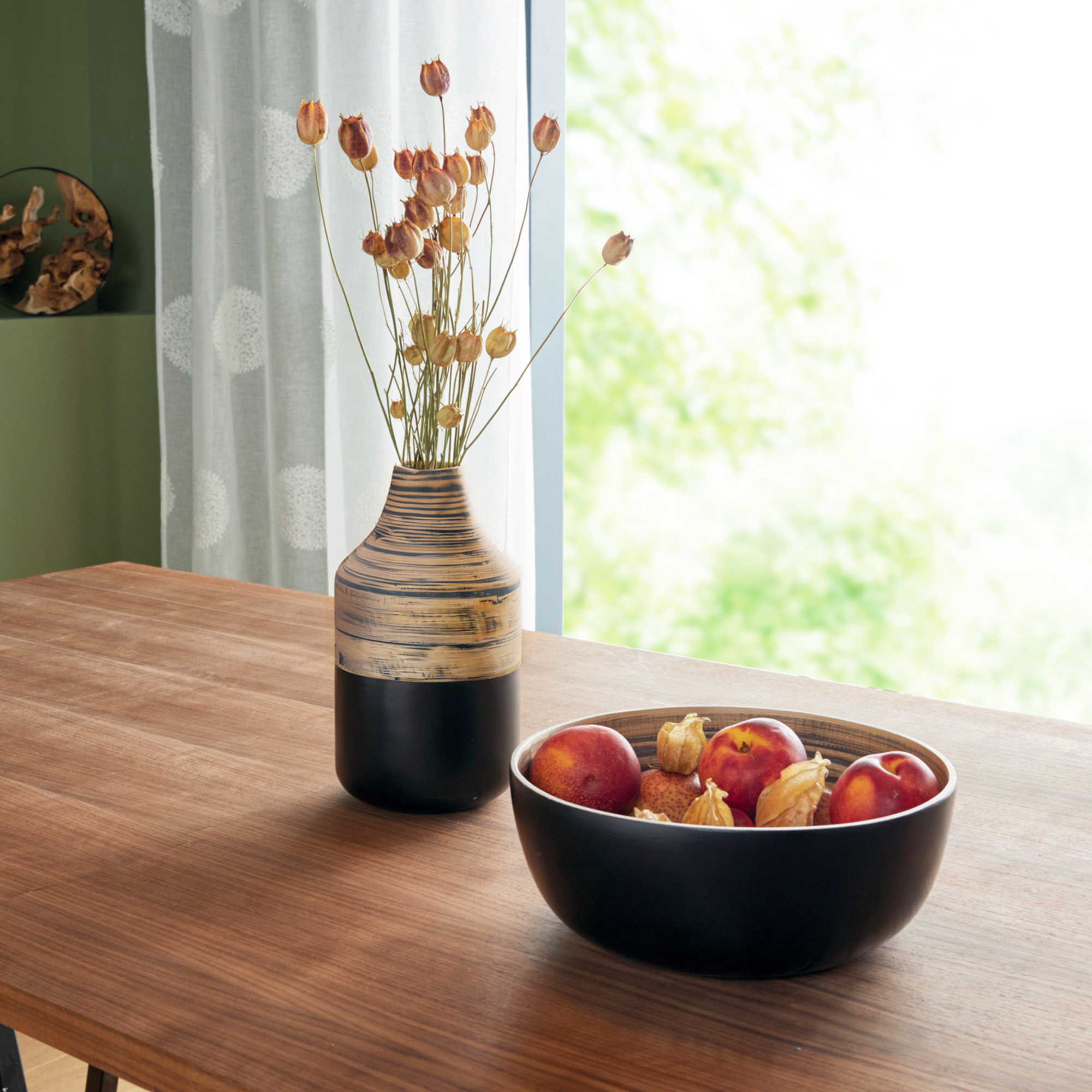 Acheter Vase décoratif "Black Bamboo"  dans la boutique en ligne de Frank Flechtwaren pour Vases