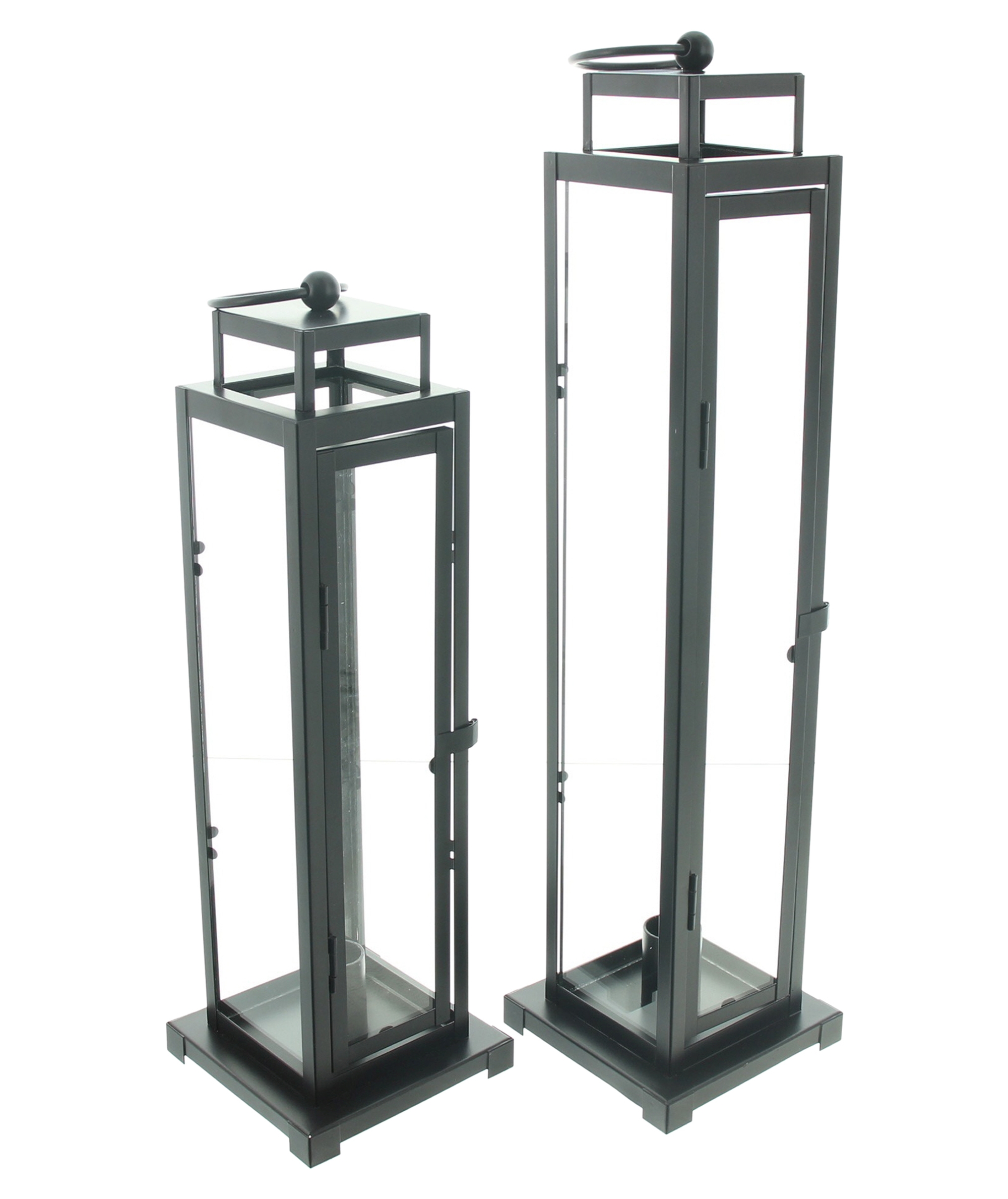 Acheter Lot de 2 lanternes "Modern Black"  dans la boutique en ligne de Frank Flechtwaren pour Lanternes