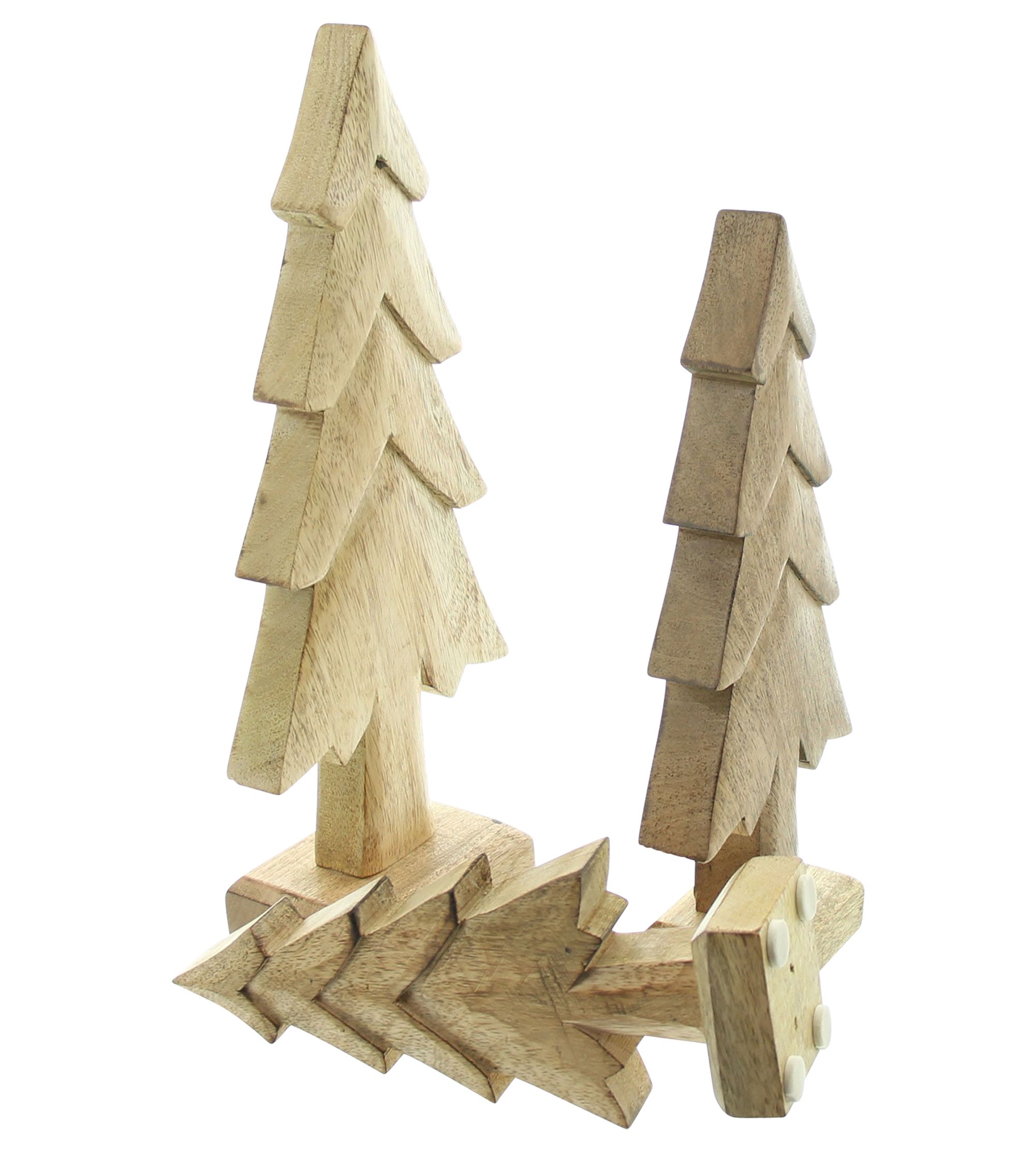 Acheter Lot de 3 sapins "bois de manguier"  dans la boutique en ligne de Frank Flechtwaren pour Sapins