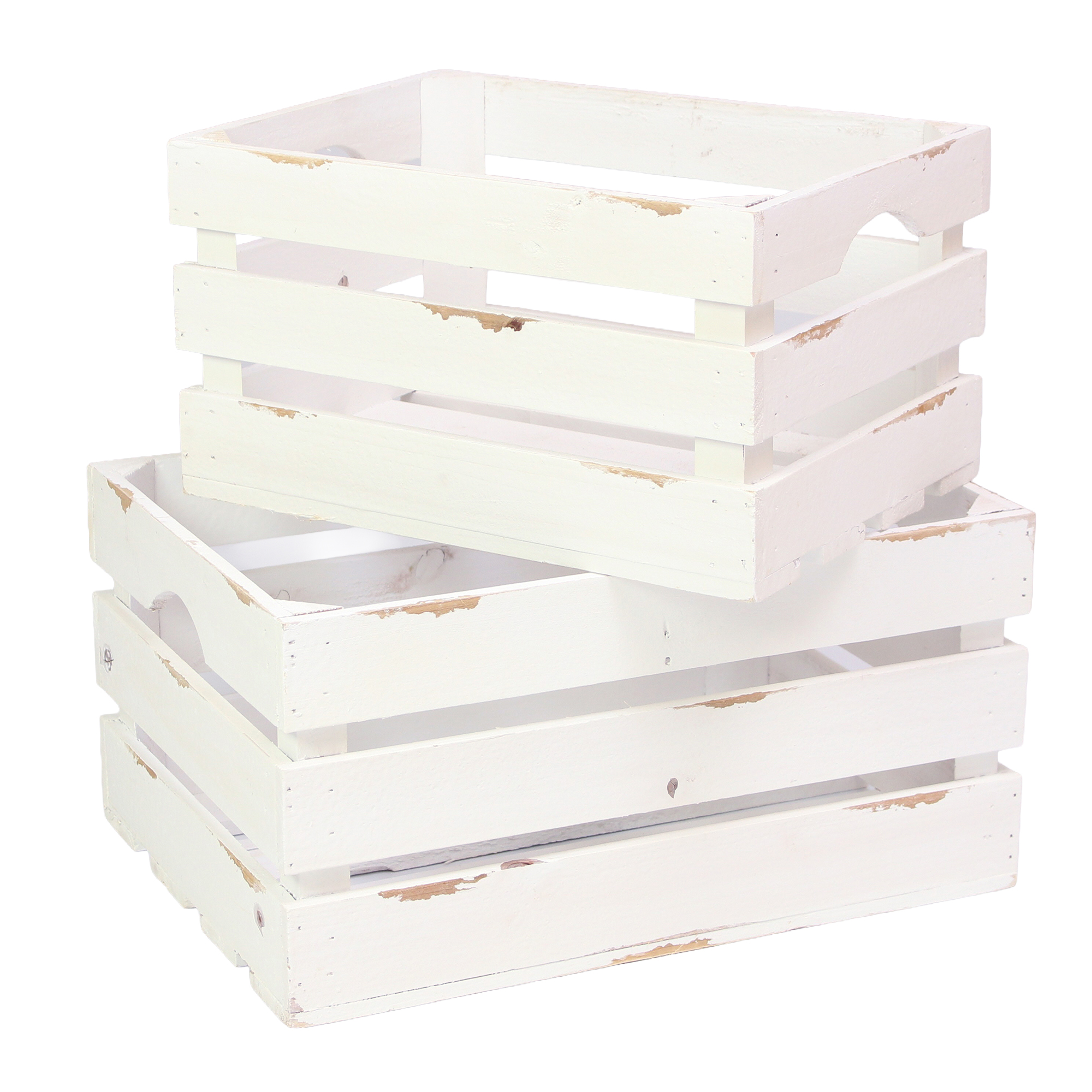 Acheter Lot de 2 cagettes "Used-Look"  dans la boutique en ligne de Frank Flechtwaren