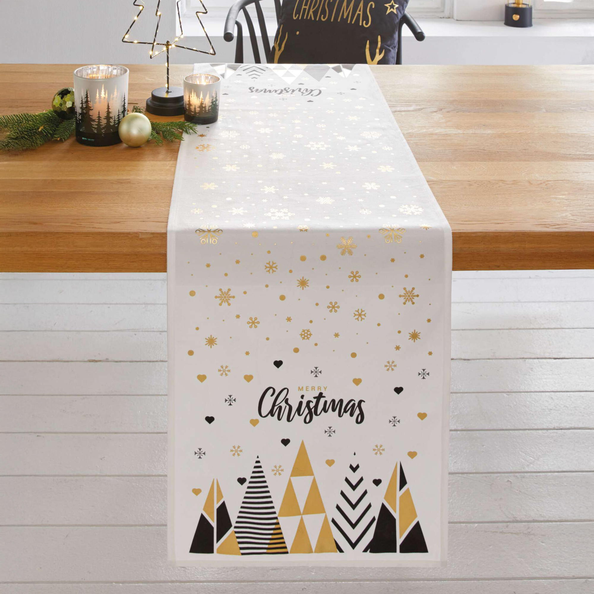 Acheter Chemin de table "Black'n'Gold"  dans la boutique en ligne de Frank Flechtwaren