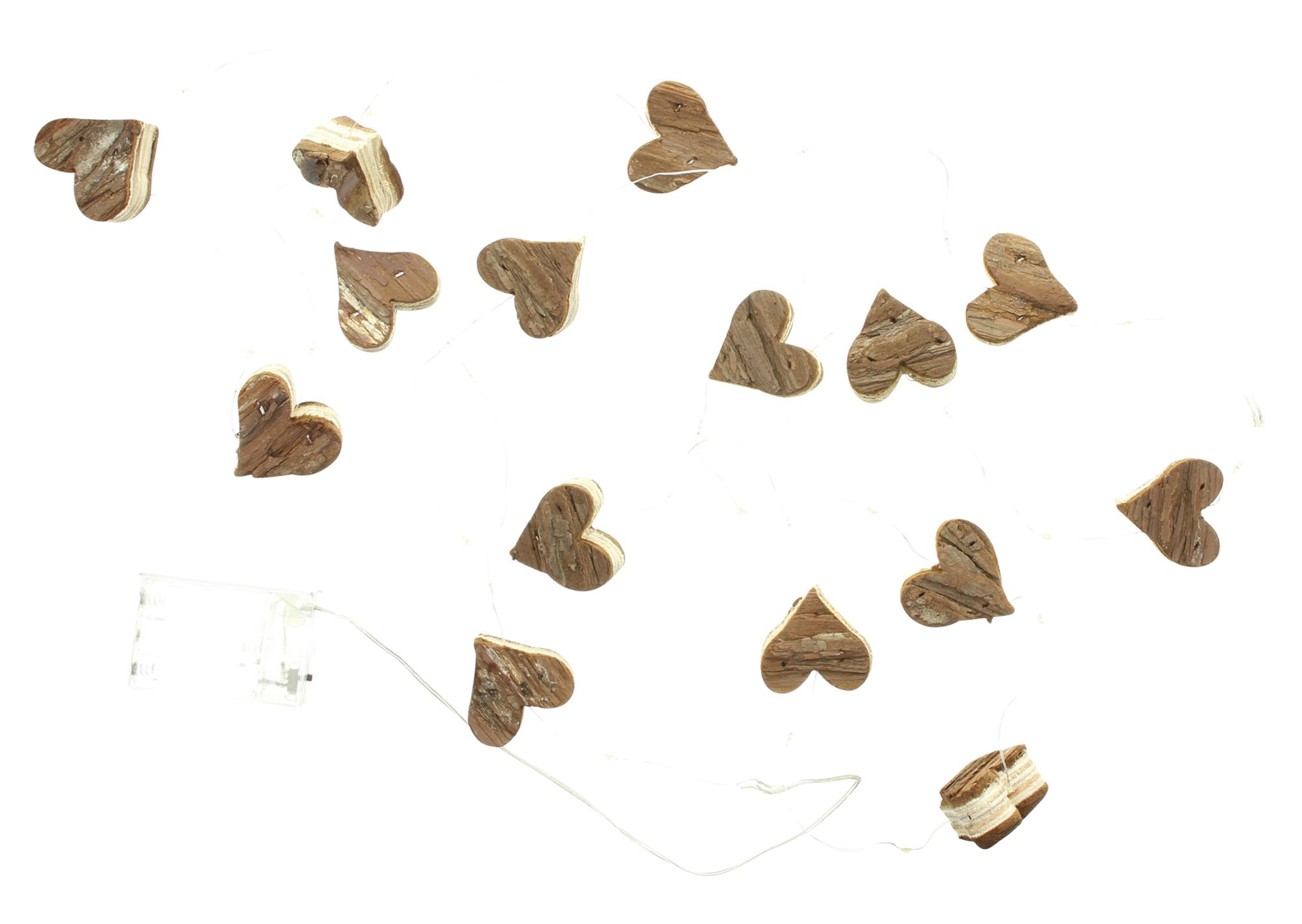 Acheter Guirlande lumineuse LED "cœur en bois"  dans la boutique en ligne de Frank Flechtwaren pour Automne