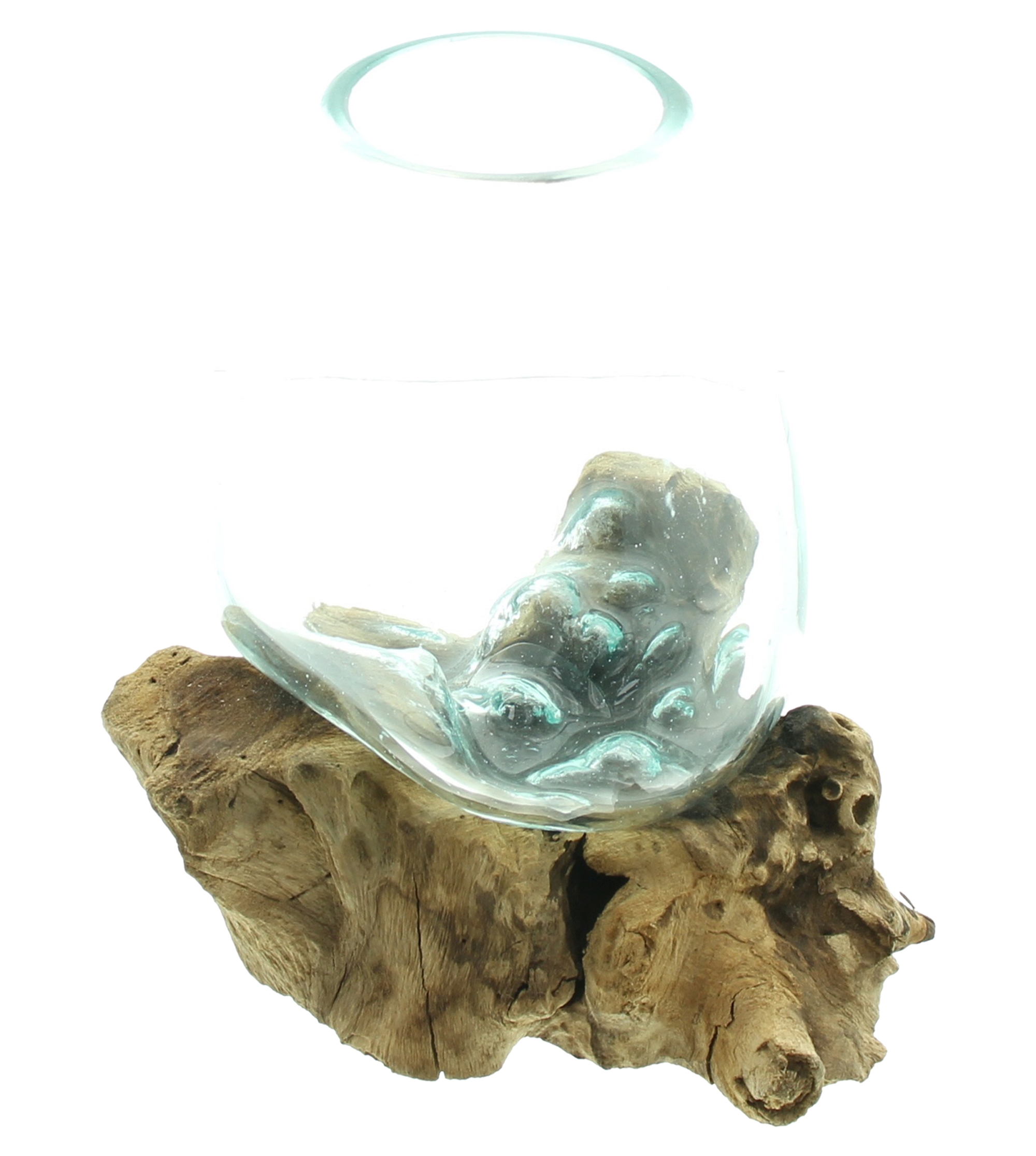 Acheter Vase sur bois "Aqua"  dans la boutique en ligne de Frank Flechtwaren pour Vases