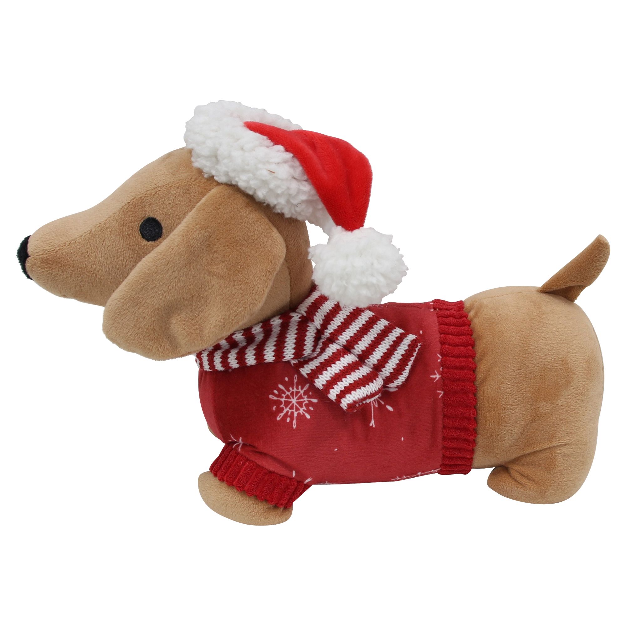 Acheter Butée de porte « Teckel de Noël »  dans la boutique en ligne de Frank Flechtwaren pour Butée de porte