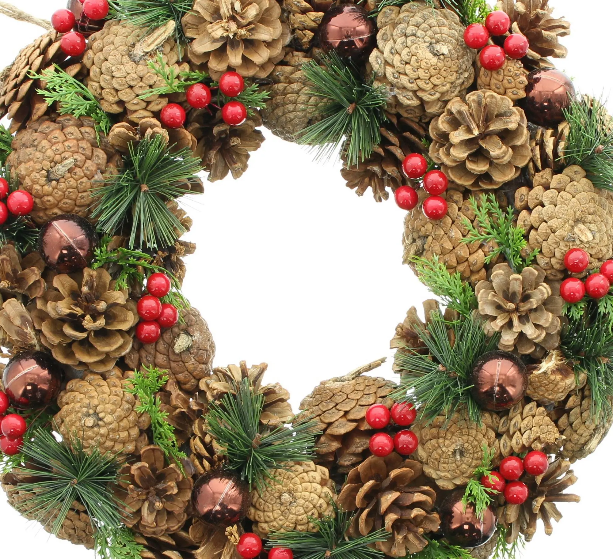 Acheter Couronne "baies d'hiver"  dans la boutique en ligne de Frank Flechtwaren pour Couronnes de Noël
