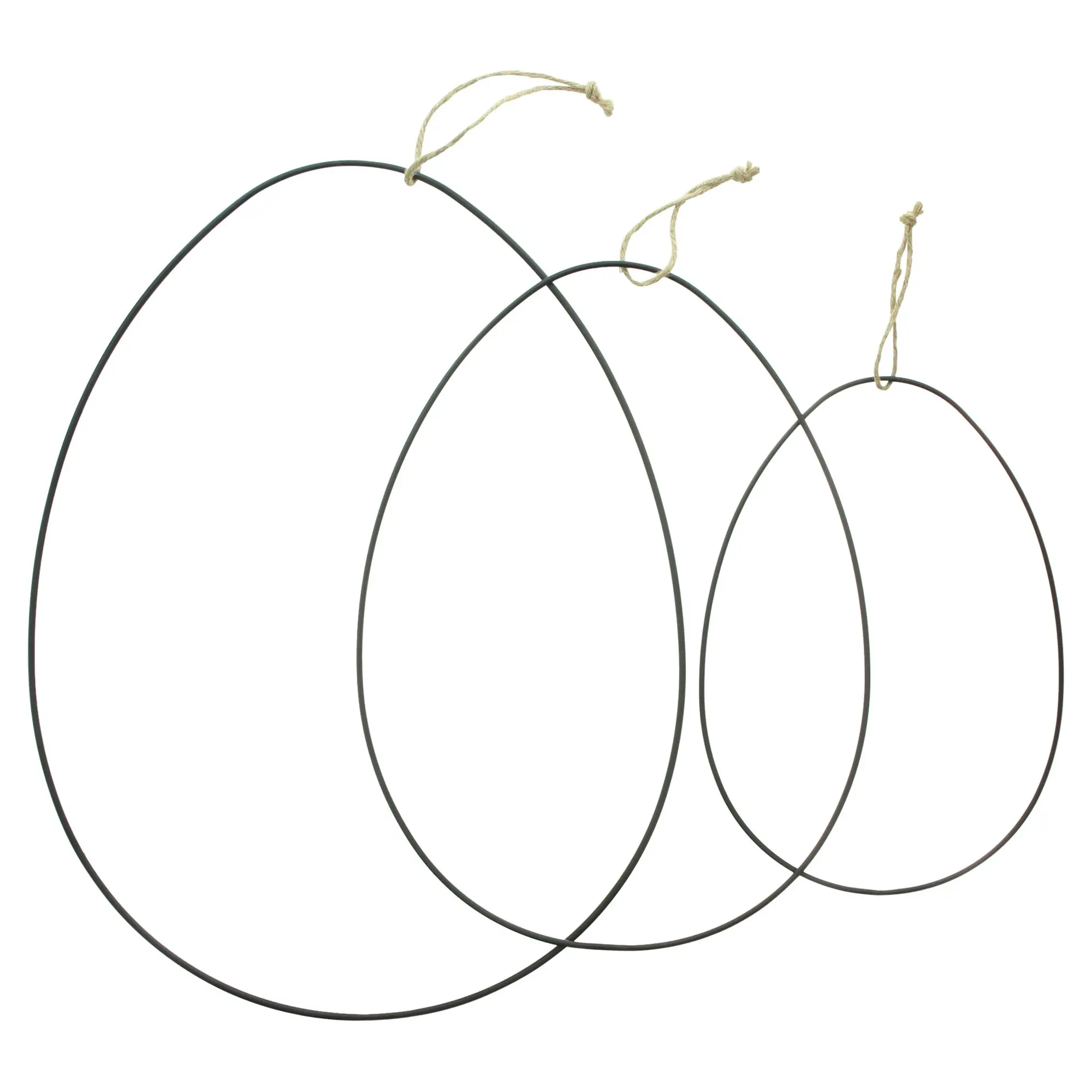 Acheter Lot de 3 anneaux décoratifx "oeufs"  dans la boutique en ligne de Frank Flechtwaren pour Suspensions décoratives