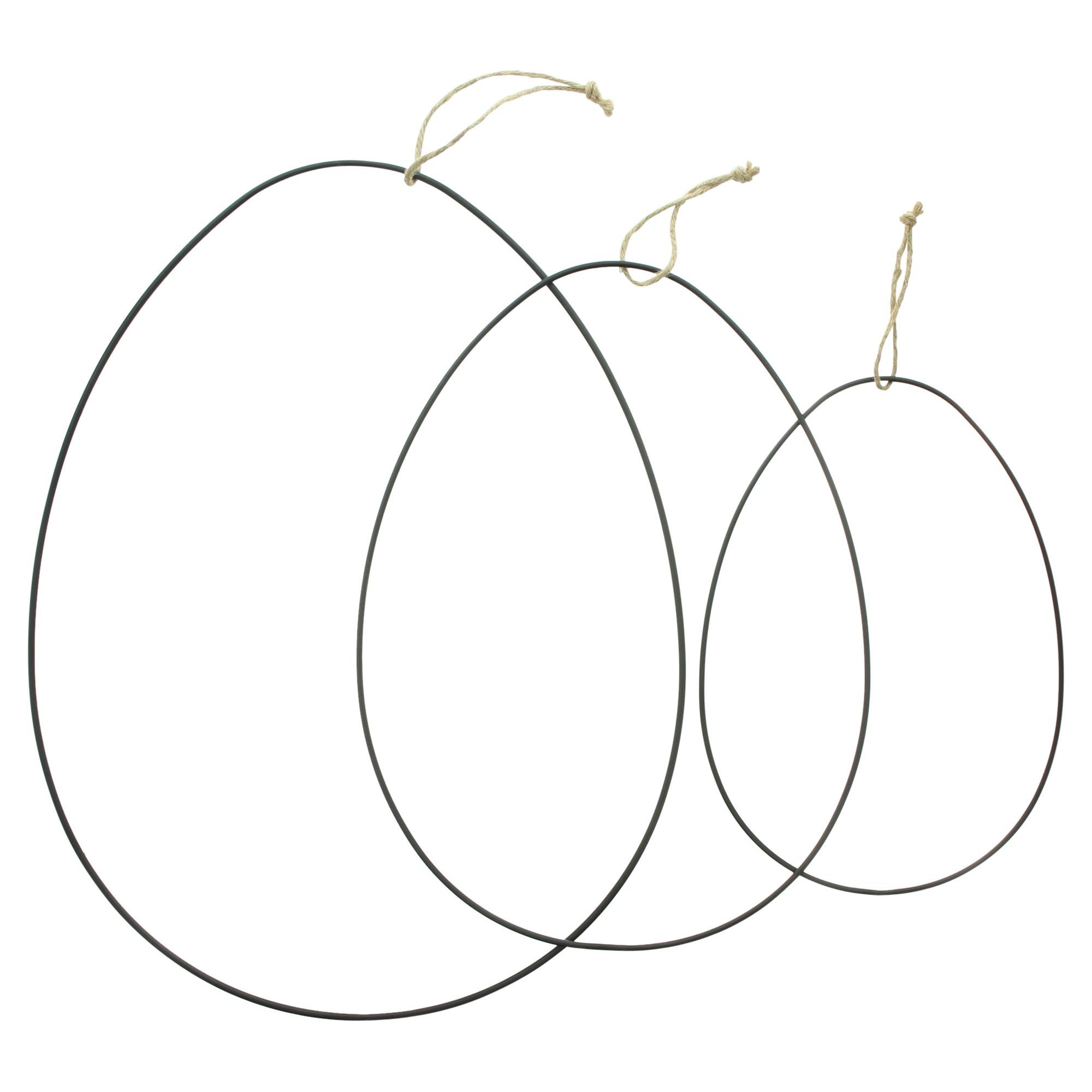 Acheter Lot de 3 anneaux décoratifx "oeufs"  dans la boutique en ligne de Frank Flechtwaren pour Suspensions décoratives