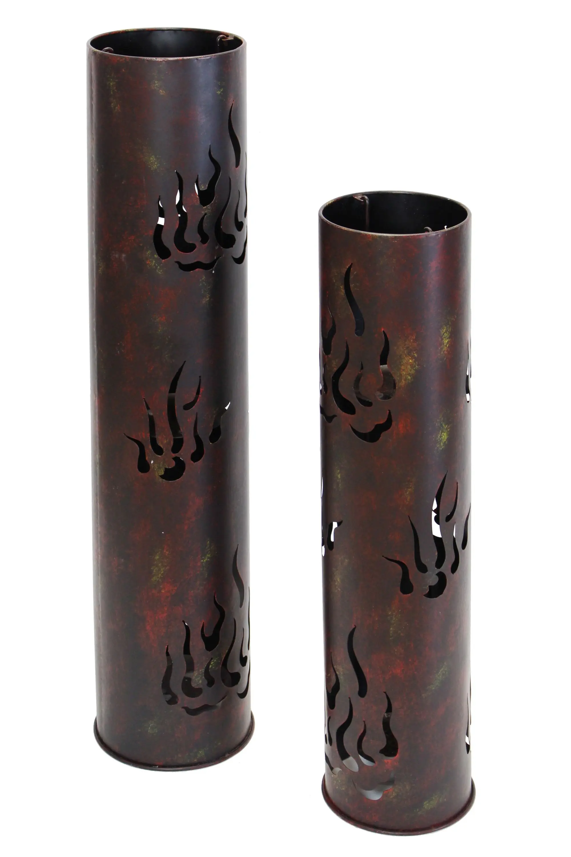Acheter Lot de 2 colonnes luminion "flammes"  dans la boutique en ligne de Frank Flechtwaren pour Pâques