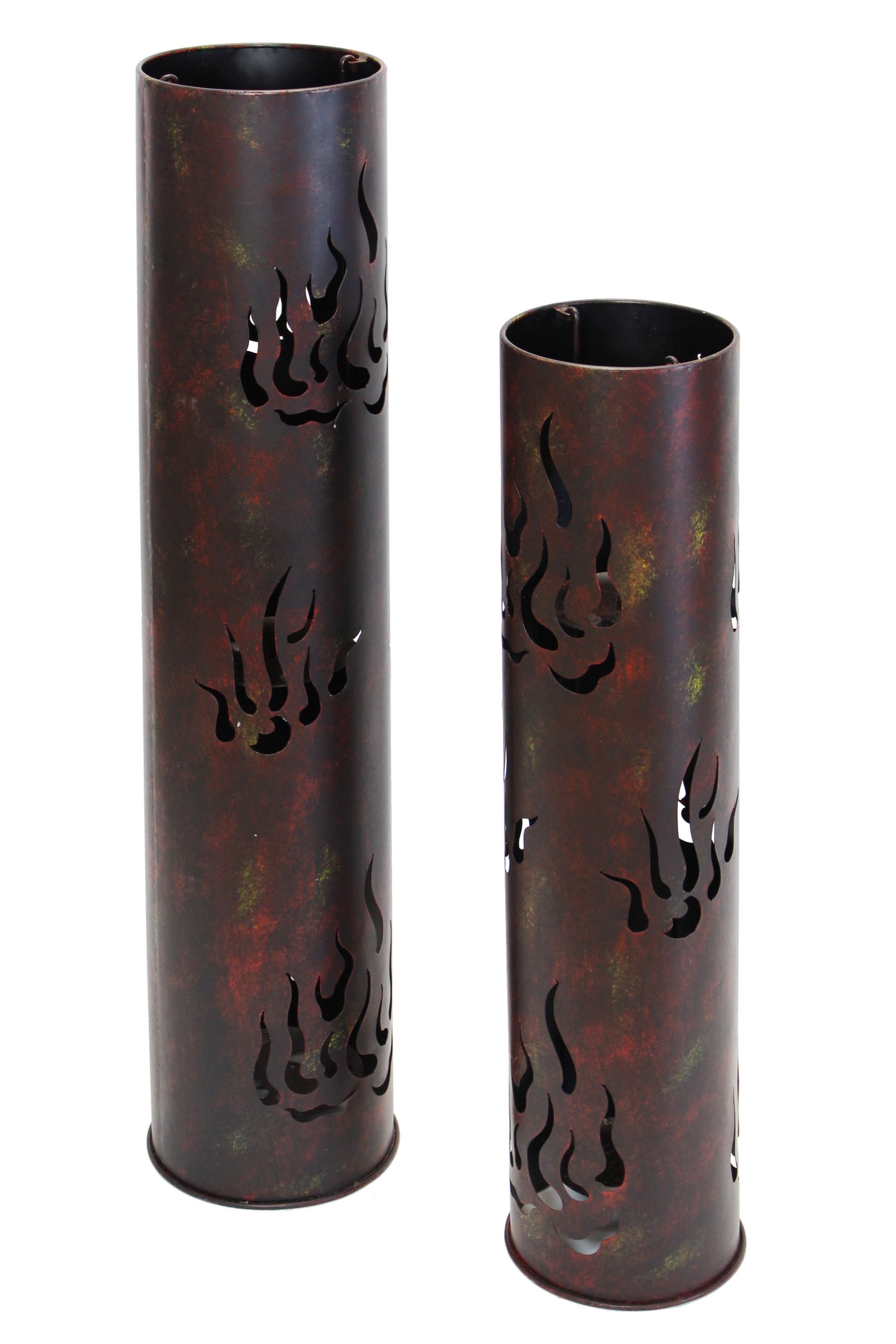 Acheter Lot de 2 colonnes luminion "flammes"  dans la boutique en ligne de Frank Flechtwaren pour Pâques