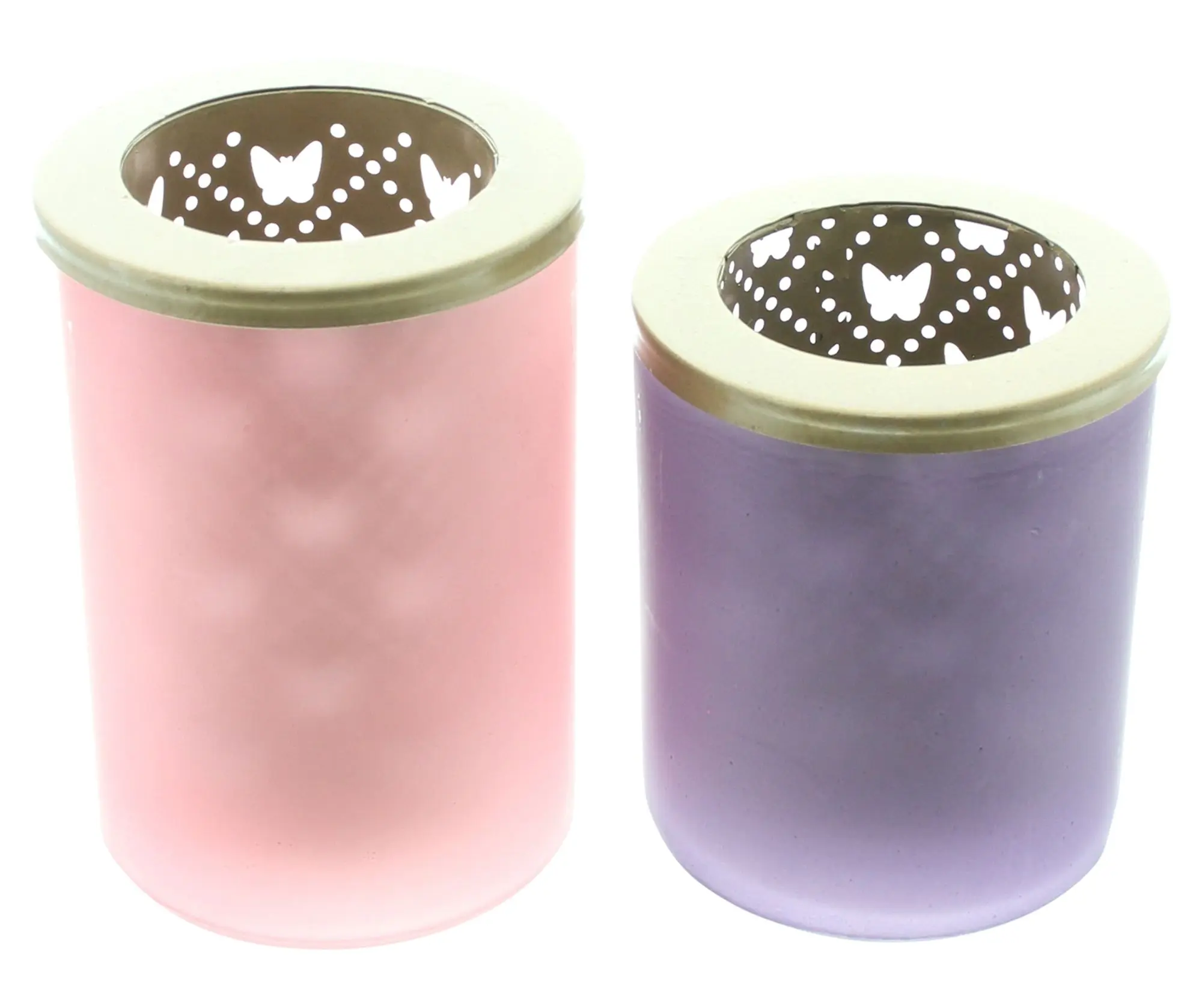 Acheter Lot de 2 photophores "papillon"  dans la boutique en ligne de Frank Flechtwaren pour Pâques