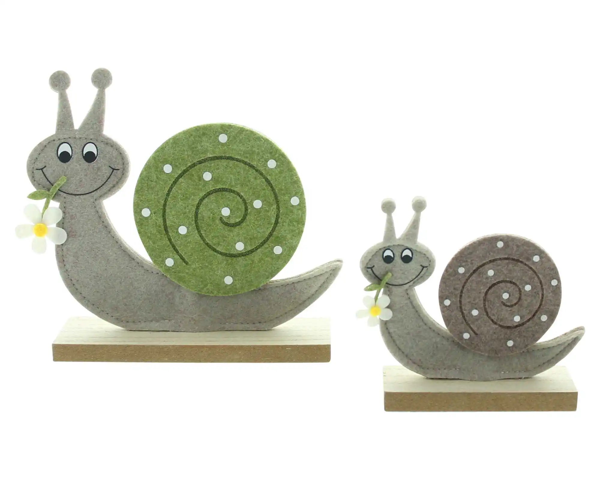 Acheter Lot de 2 escargots " Lovely"  dans la boutique en ligne de Frank Flechtwaren pour Pâques