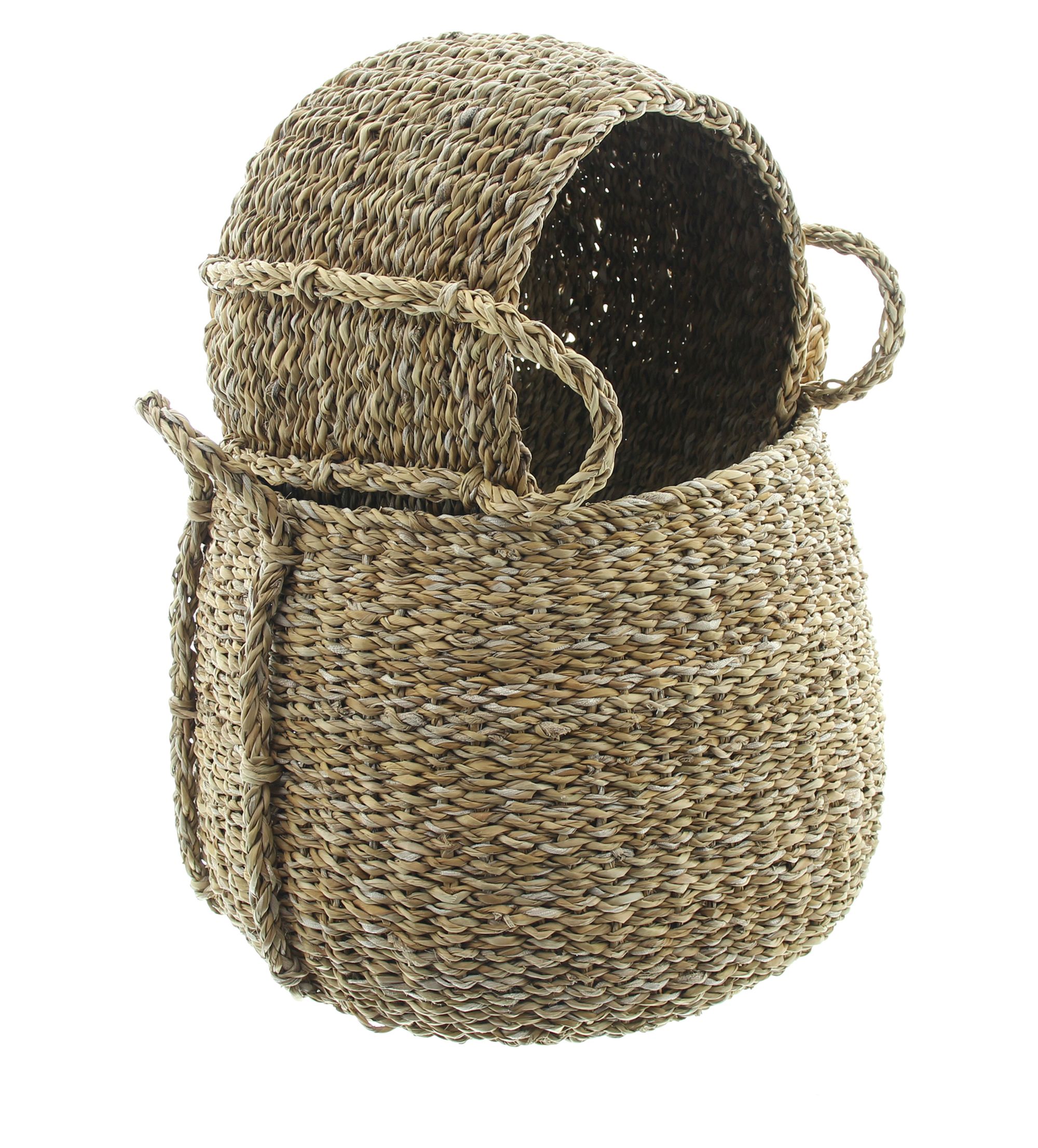 Acheter Lot de 2 corbeilles de rangement "zostère" dans la boutique en ligne de Frank Flechtwaren pour Paniers de remplissage & universels Acheter Lot de 2 corbeilles de rangement "zostère" dans la boutique en ligne de Frank Flechtwaren pour Paniers de remplissage & universels