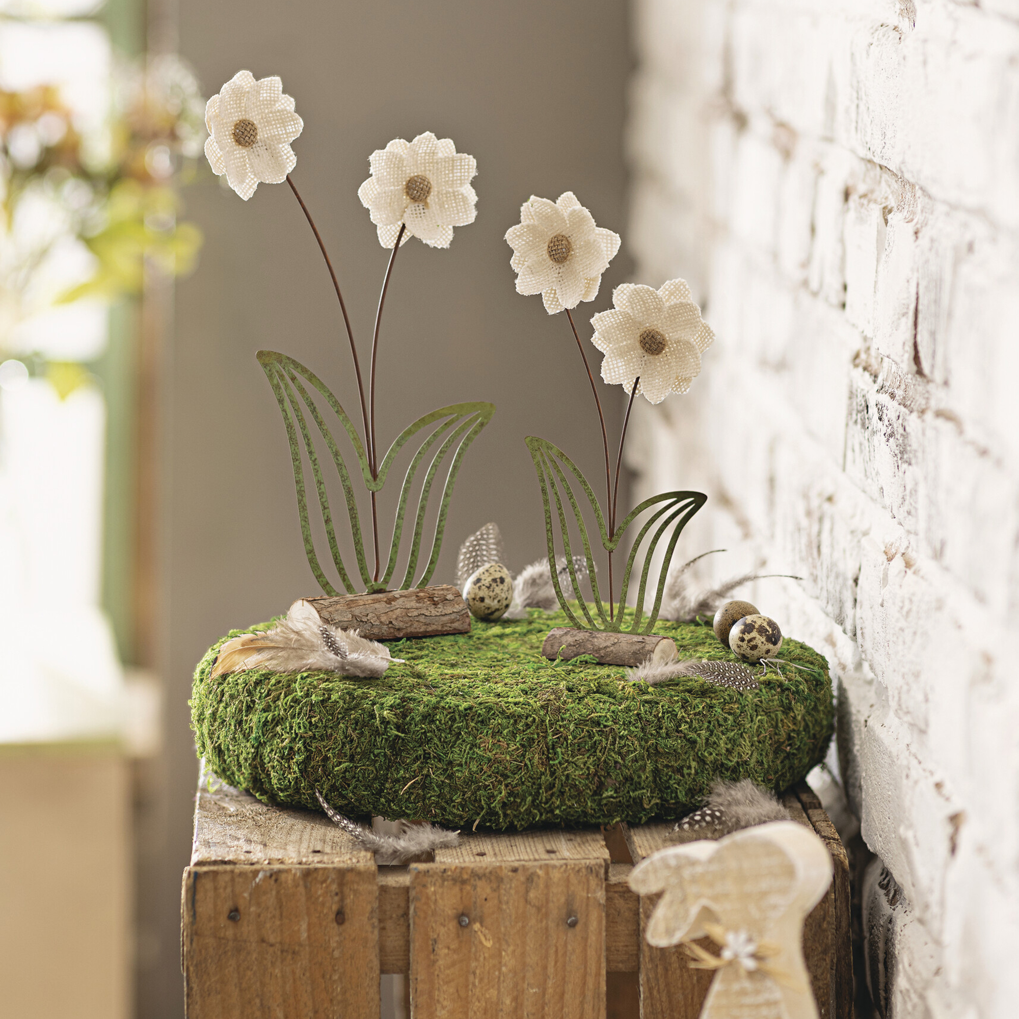 Acheter Plateau décoratif "mousse"  dans la boutique en ligne de Frank Flechtwaren pour Pâques