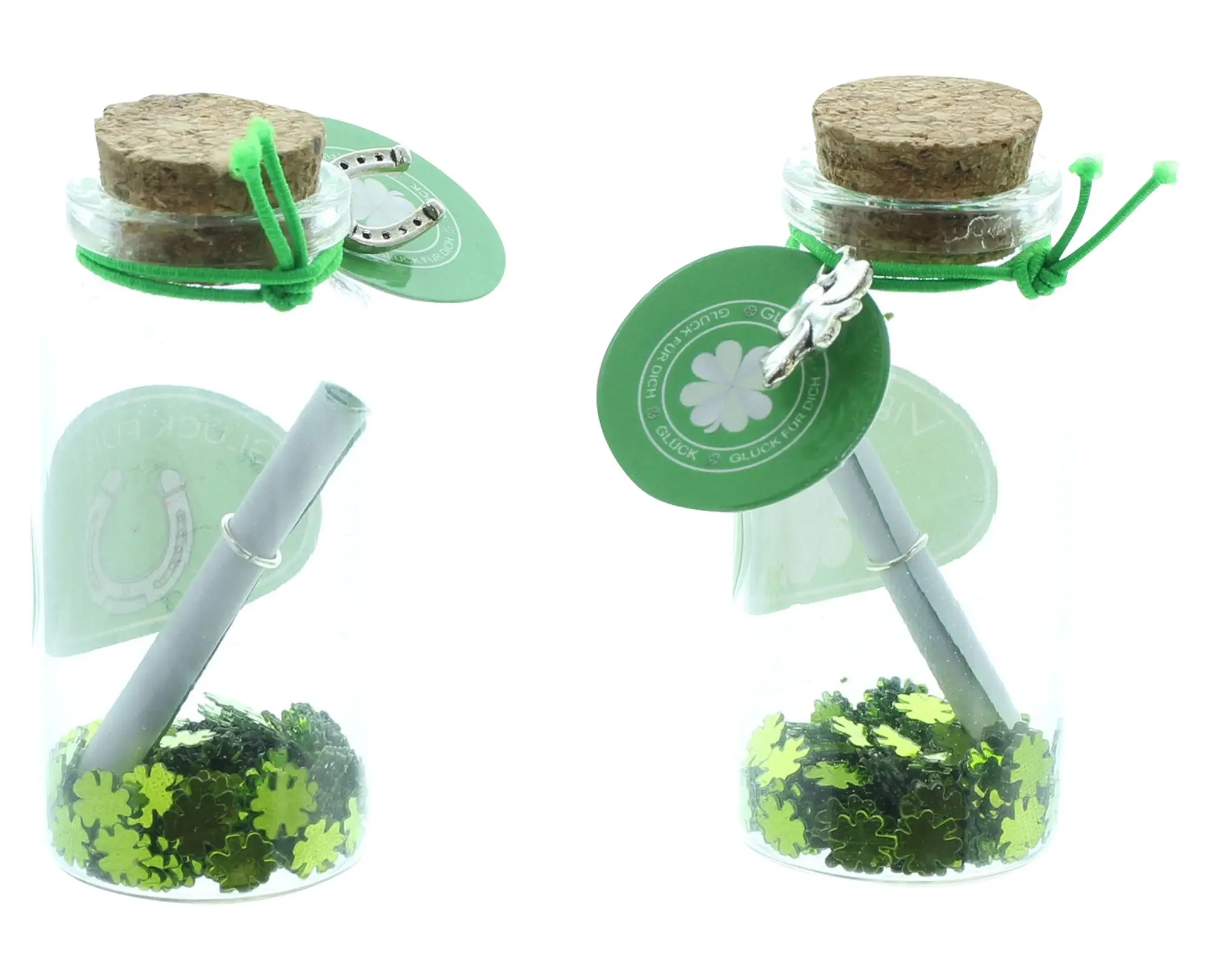 Acheter Lot de 2 petits tubes cadeau "Bonheur"  dans la boutique en ligne de Frank Flechtwaren pour Confettis de table et pics