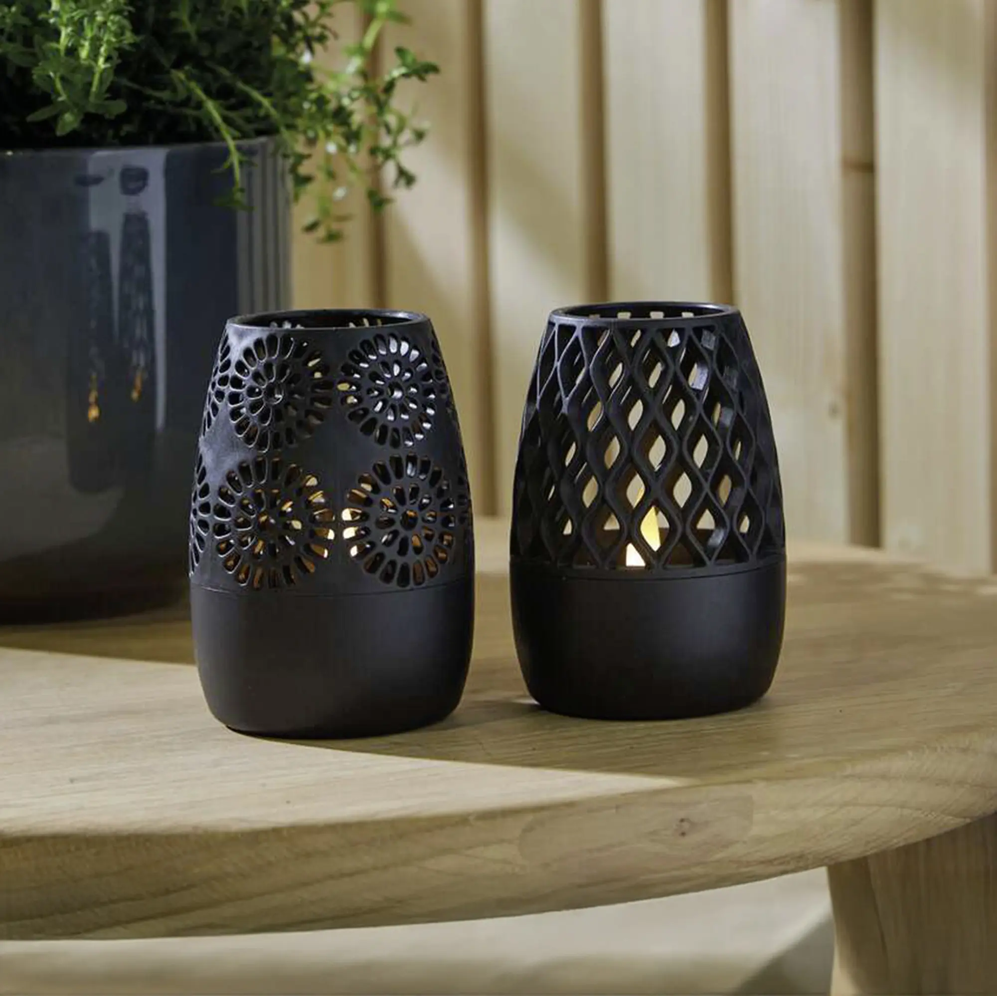 Acheter Lot de 2 lampe solaire à LED "Sparkle"  dans la boutique en ligne de Frank Flechtwaren