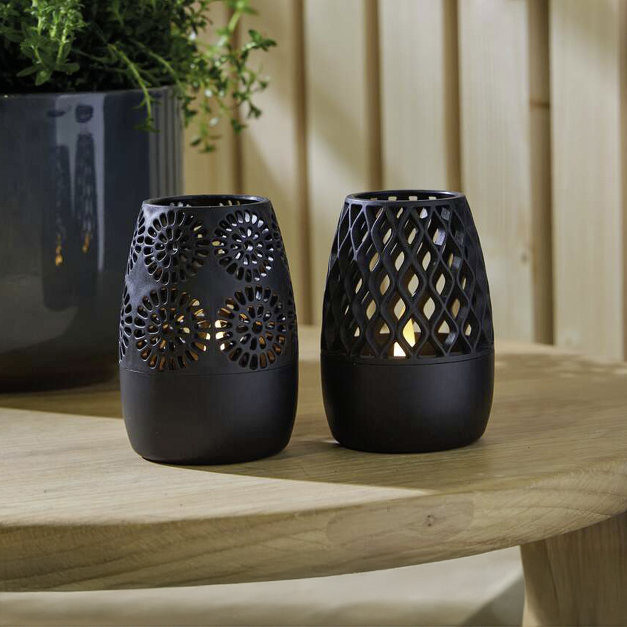 Acheter Lot de 2 lampe solaire à LED "Sparkle"  dans la boutique en ligne de Frank Flechtwaren