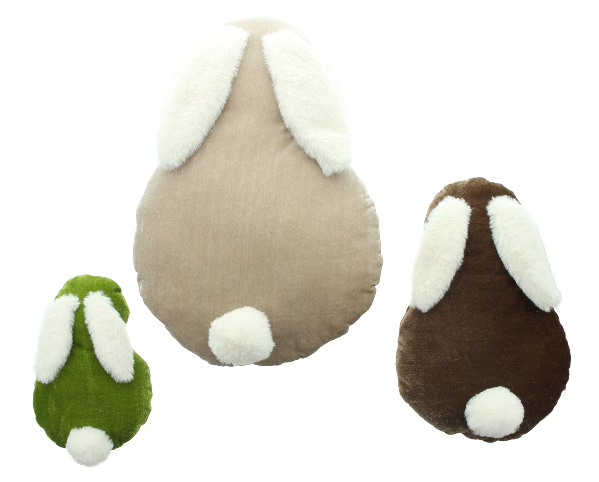 Acheter Lot de 3 lapins décoratifs "douillet"  dans la boutique en ligne de Frank Flechtwaren pour Coussins &amp; remplissages