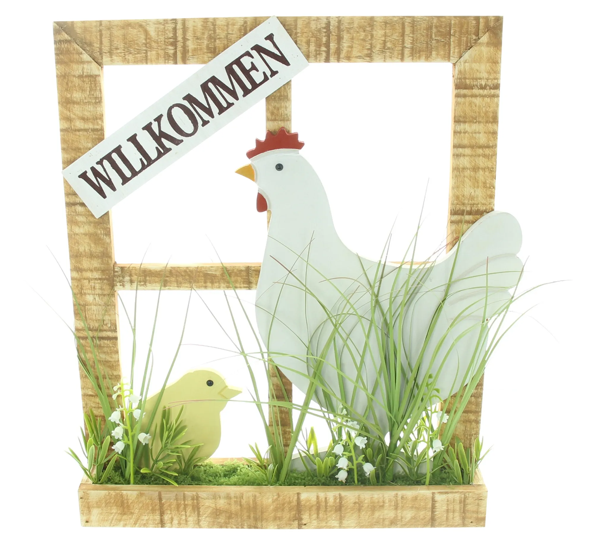 Acheter Fenêtre décorative "Poule avec poussin"  dans la boutique en ligne de Frank Flechtwaren pour Lapin &amp; co