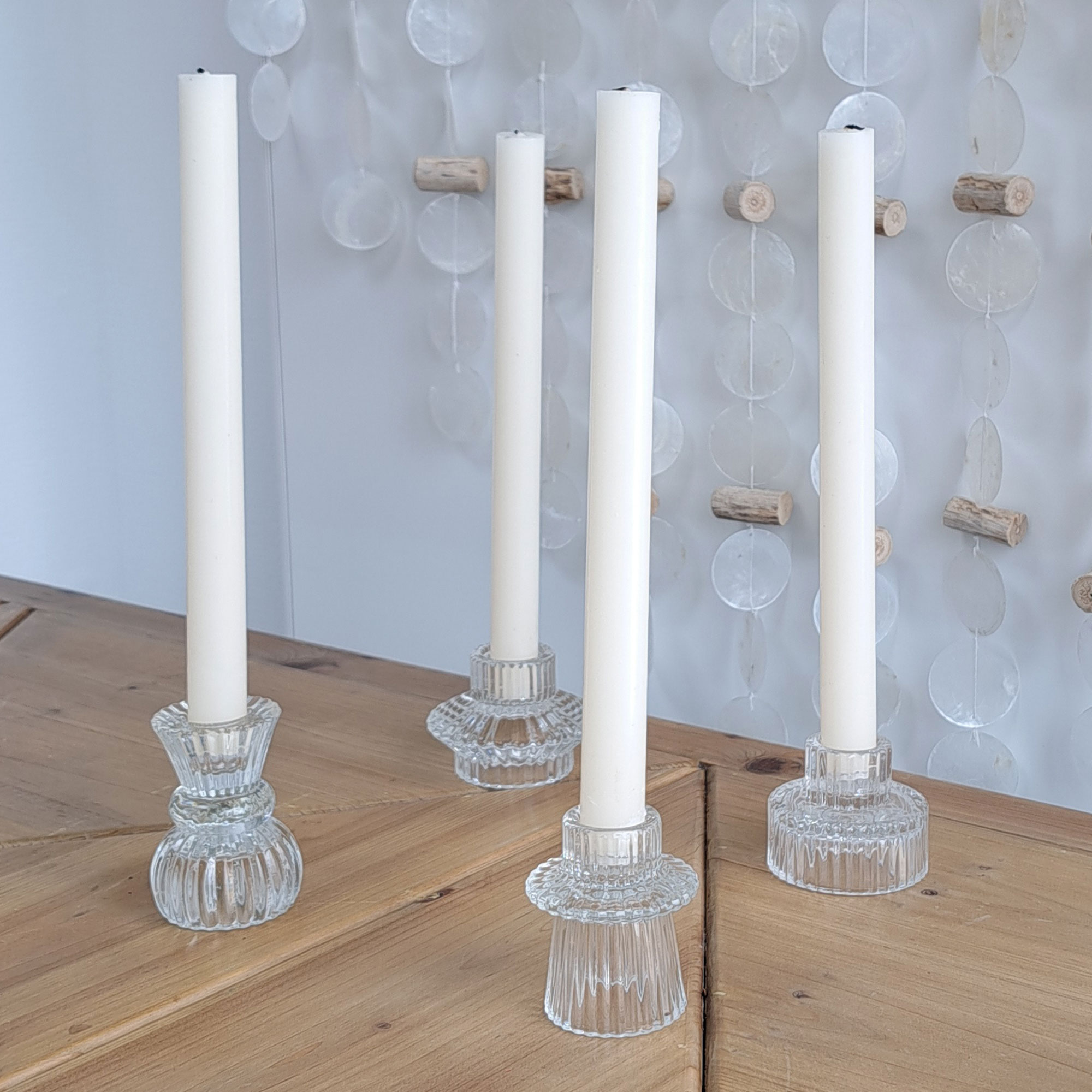 Acheter Lot de 4 bougies tiges "Ivory"  dans la boutique en ligne de Frank Flechtwaren
