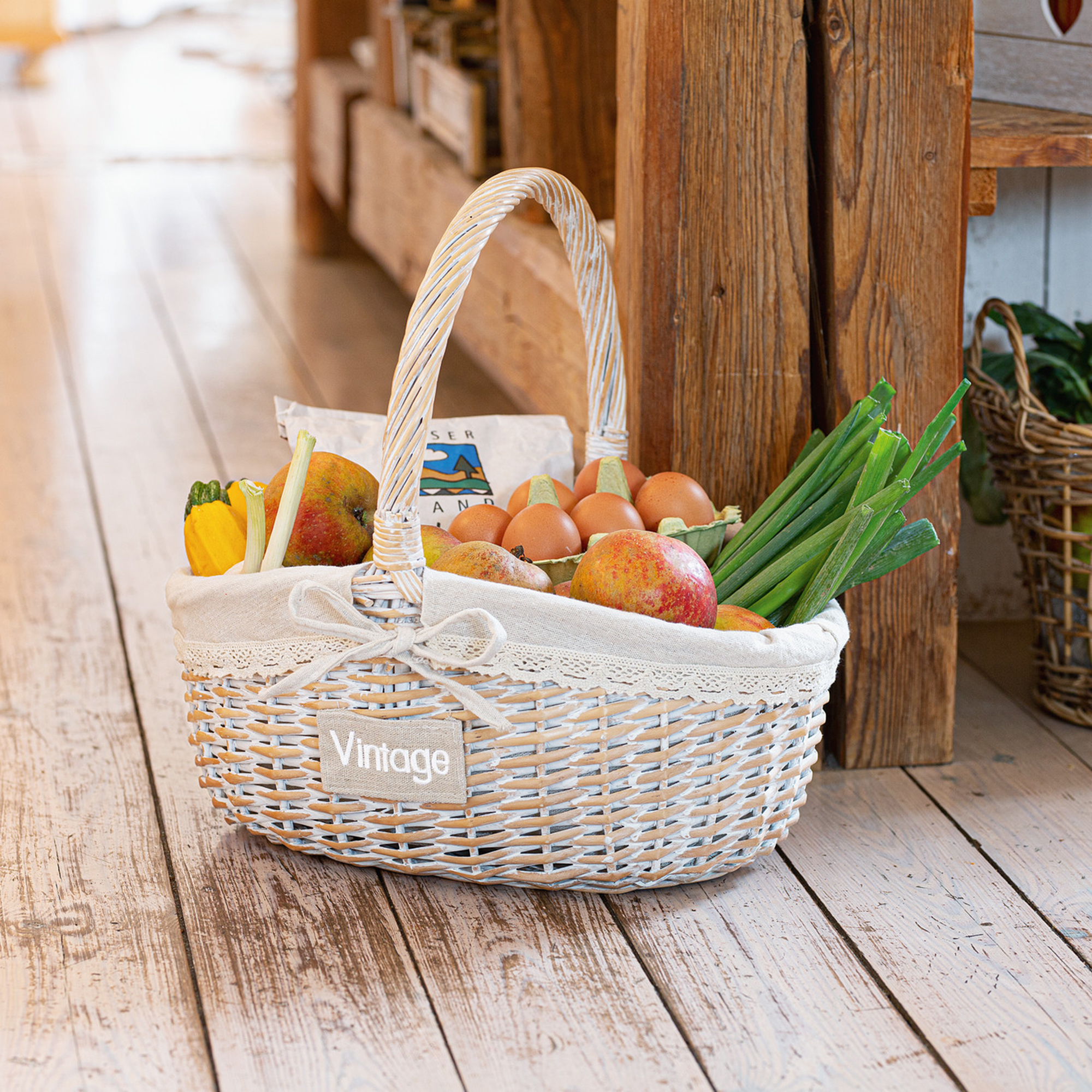 Acheter Panier à courses "vintage"  dans la boutique en ligne de Frank Flechtwaren