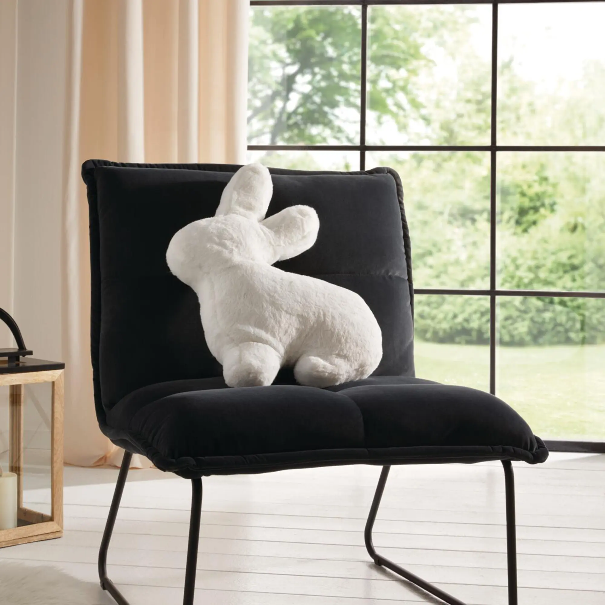 Acheter Coussin décoratif "lapin blanc"  dans la boutique en ligne de Frank Flechtwaren