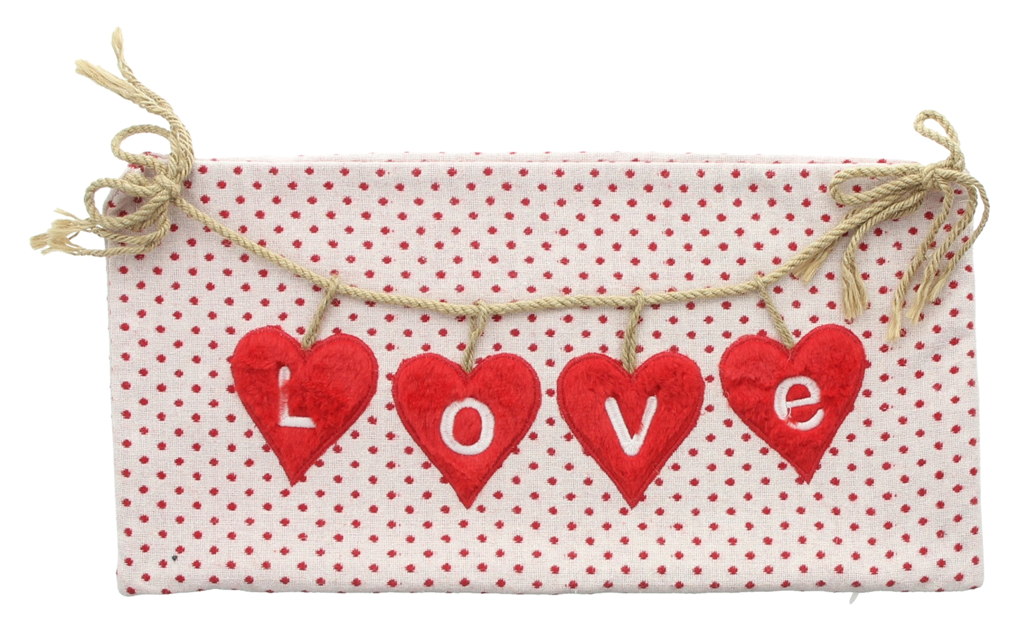 Acheter Housse de coussin décorative "Love Hearts"  dans la boutique en ligne de Frank Flechtwaren pour Nouvel arrivage